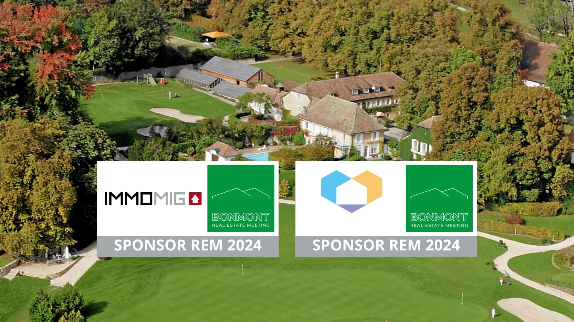 Aerial view of the Domaine de Bonmont in Switzerland during the 2024 Real Estate Meeting, sponsored by IMMOMIG SA and dreamo.ch.