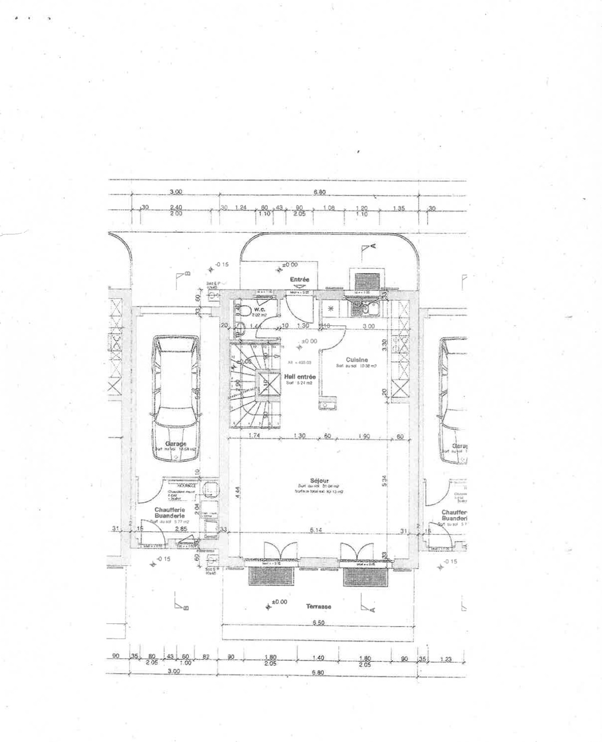 Plan rez de chaussée