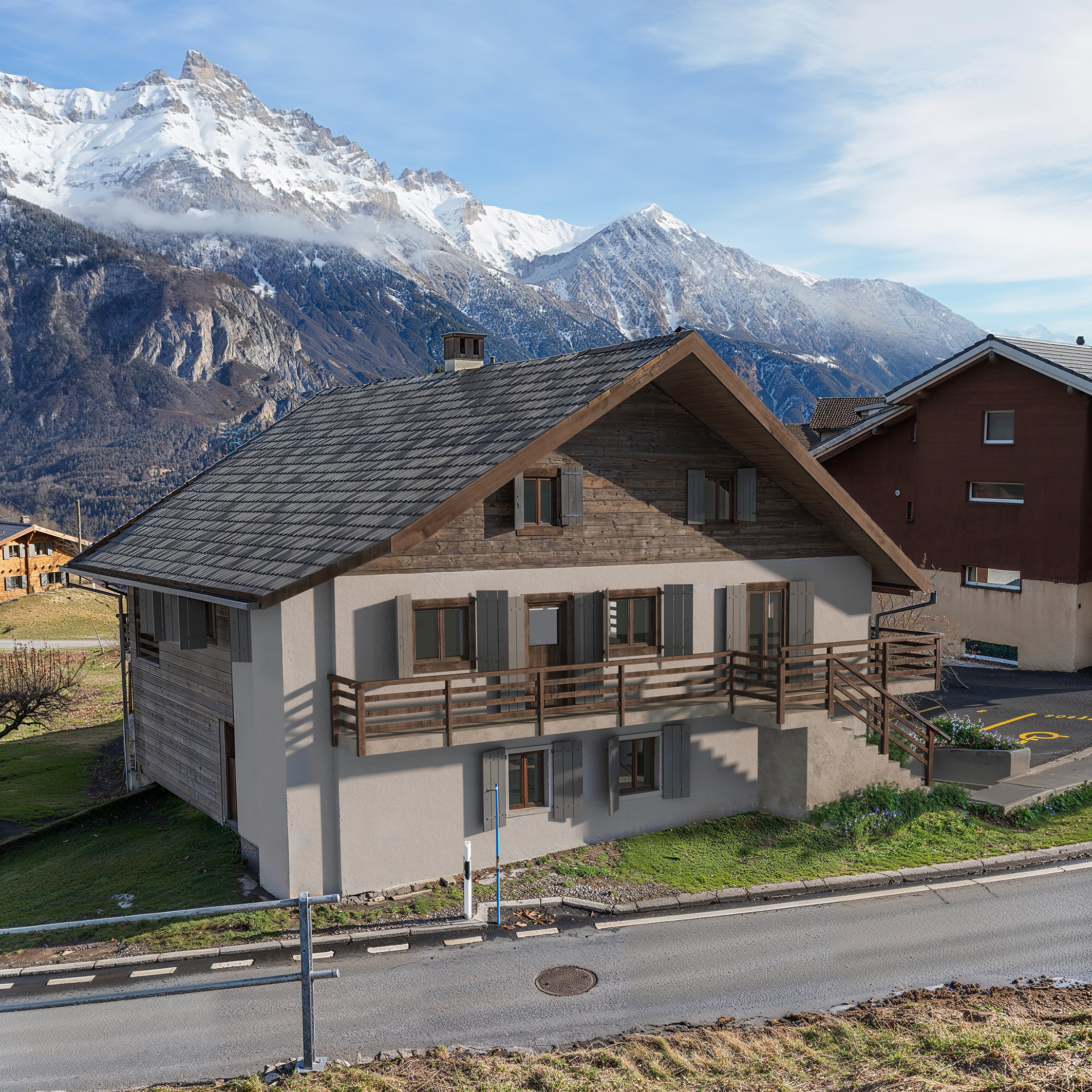 Vue 3D du projet mis à l'enquête