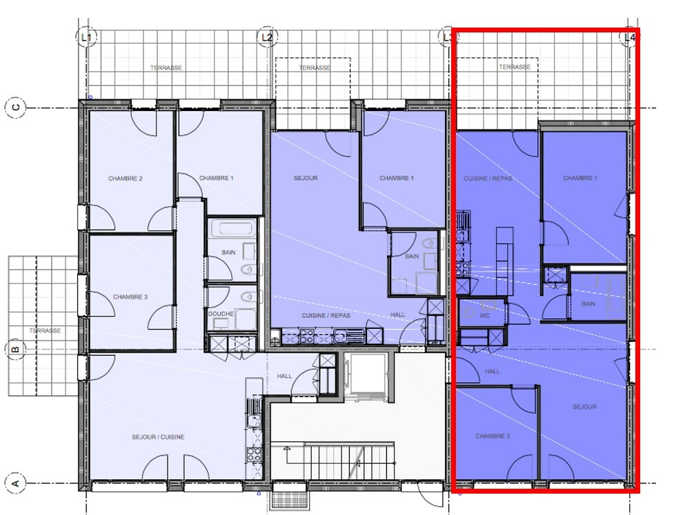 Plan du lot L03 Plan du lot L03