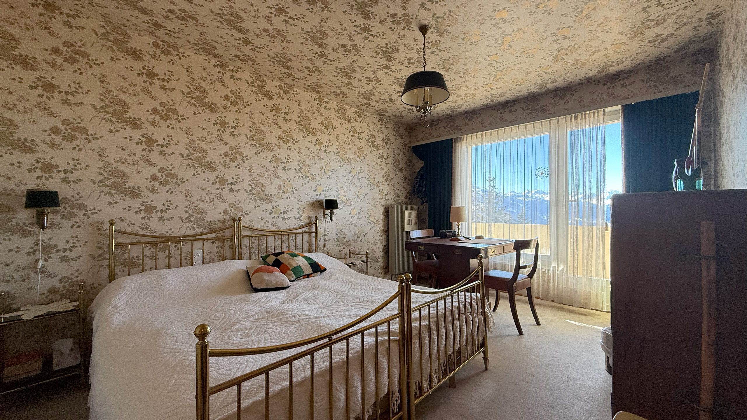 Fourth (master) bedroom with access to south-facing balcony