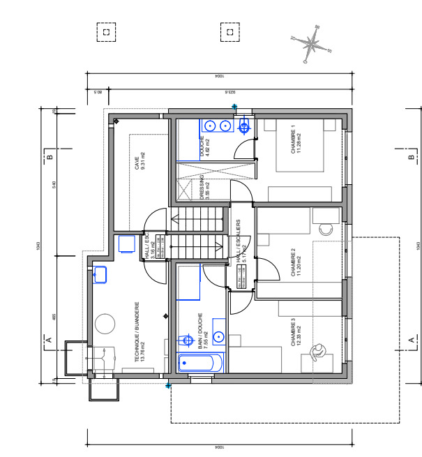 plan rez-inférieur et sous-sol plan rez-inférieur et sous-sol