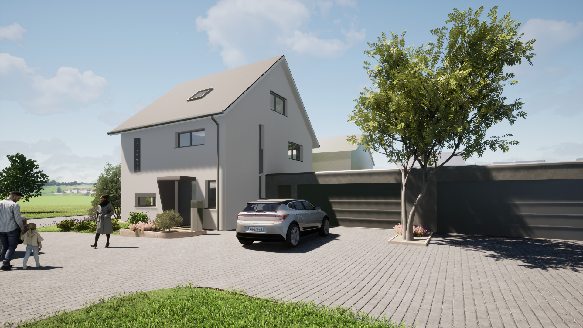 EFH 2 Ansicht aus Norden EFH 2 Ansicht aus Norden