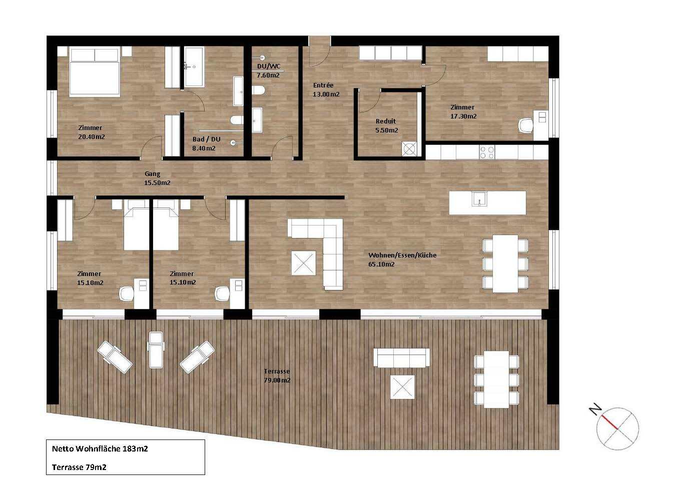 Grundriss_5.5-Zimmer Wohnung_17.3_Ebene 3