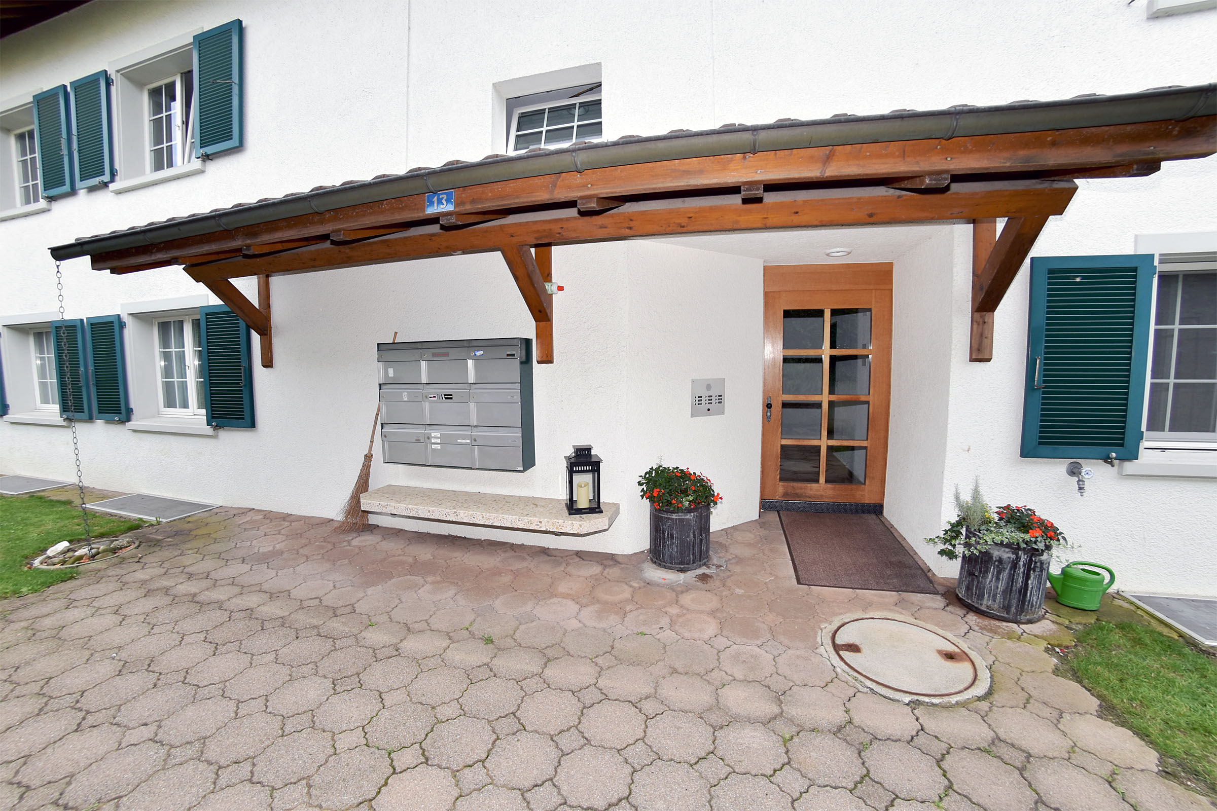 Der wettergeschützte Hauszugang