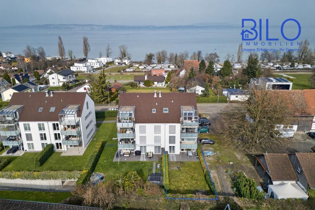Wohnung mit gepflegtem Garten in Landschlacht. Wohnung mit gepflegtem Garten in Landschlacht.