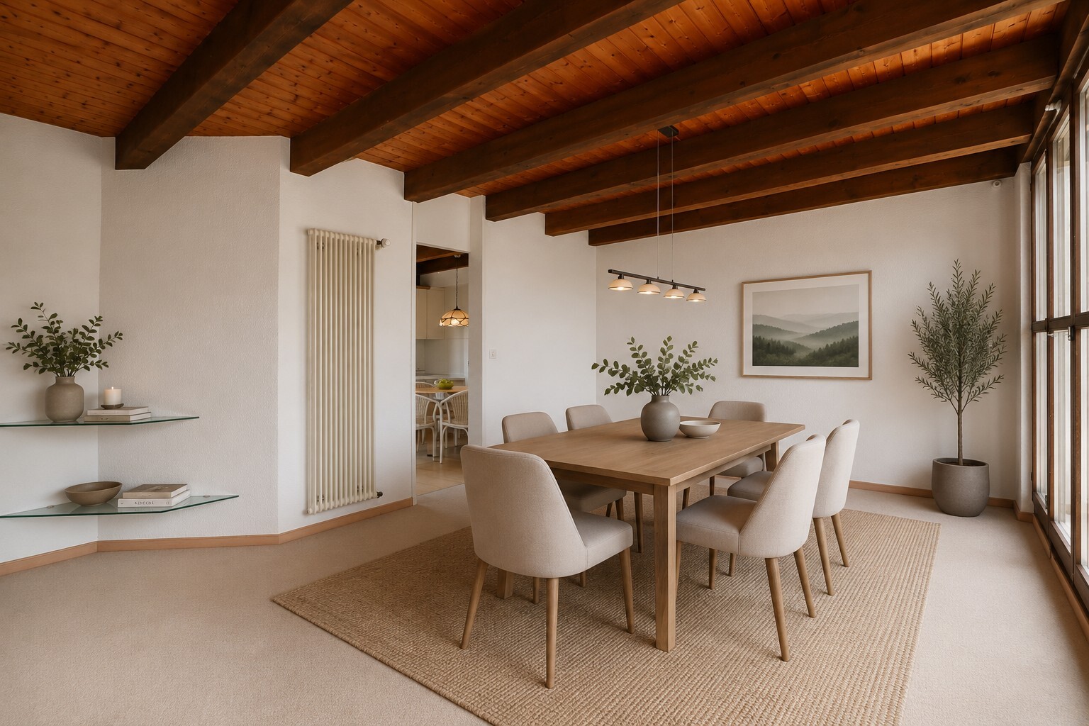 Und so könnte das Esszimmer aussehen. Und so könnte das Esszimmer aussehen.