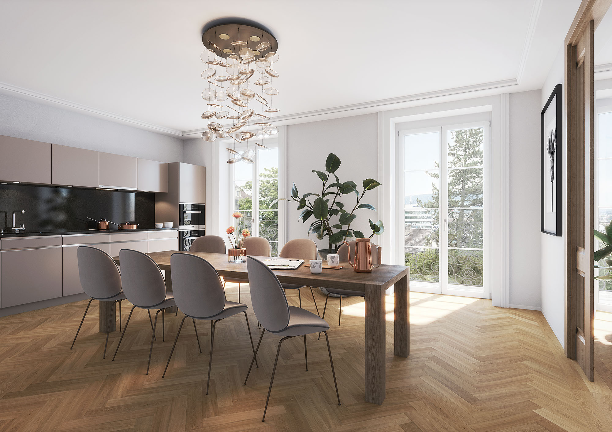 Wohnung 9, Wohnküche 3. Obergeschoss