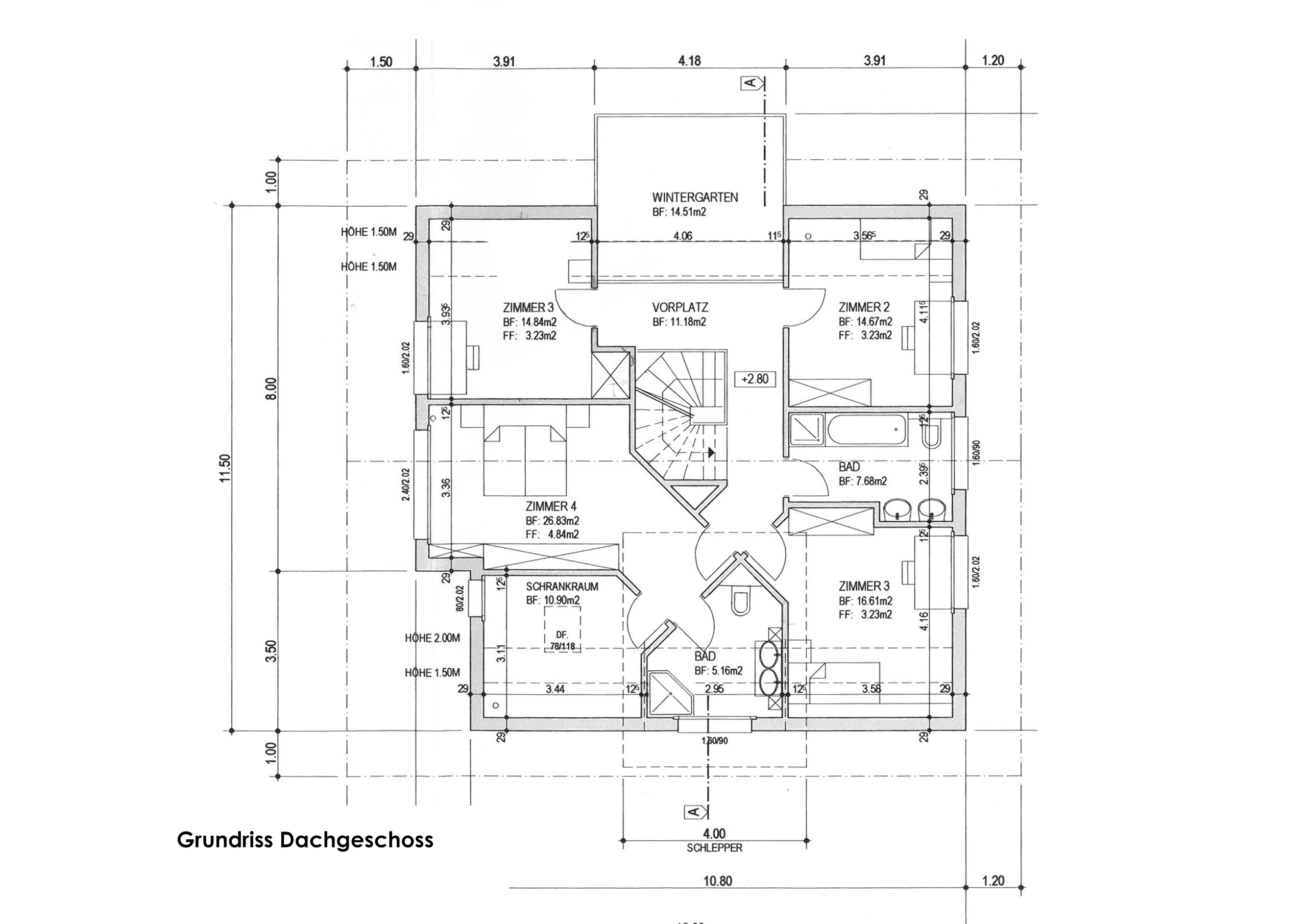Grundriss Dachgeschoss Grundriss Dachgeschoss