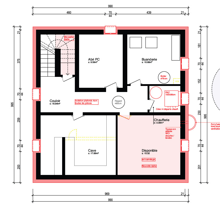 Plan sous-sol Plan sous-sol