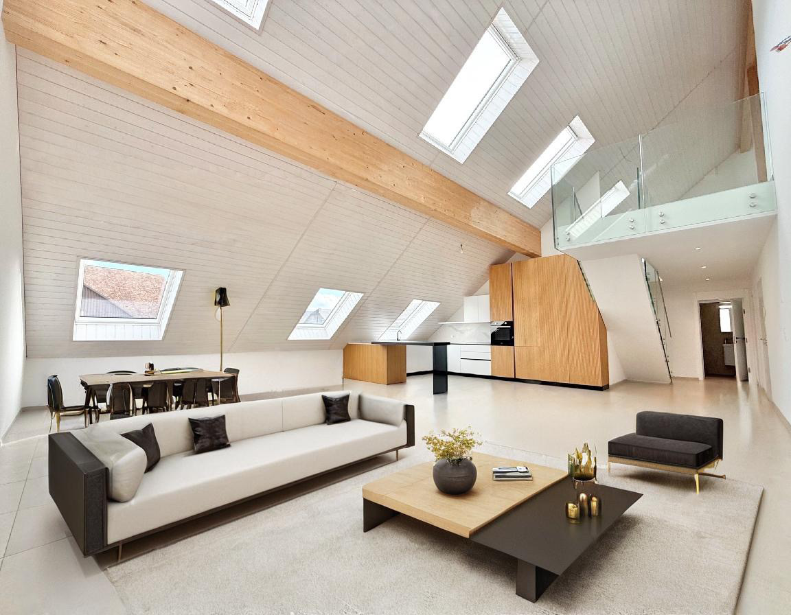 Salon / cuisine possibilité d'aménag