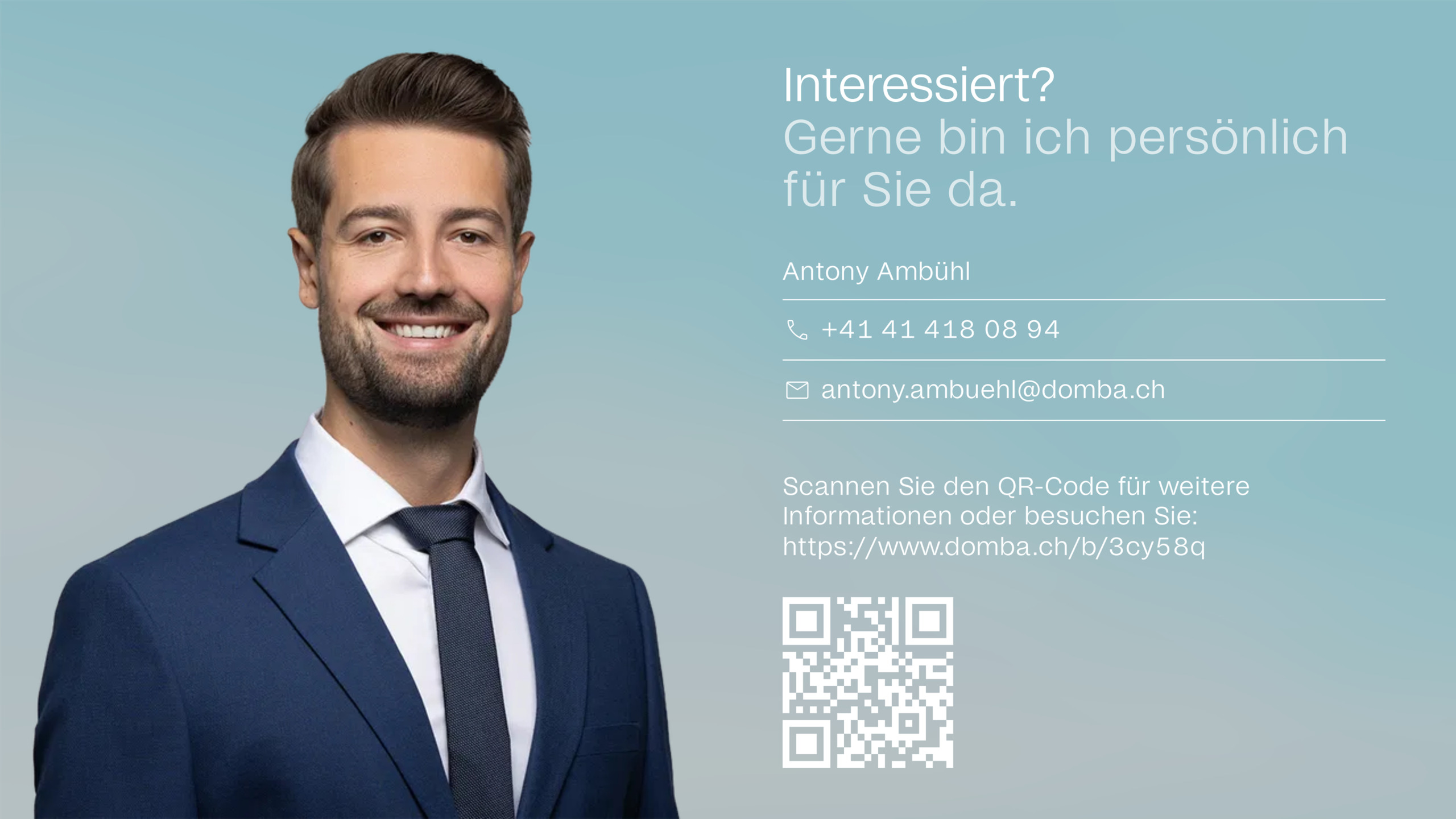 Gerne bin ich persönlich für Sie da.