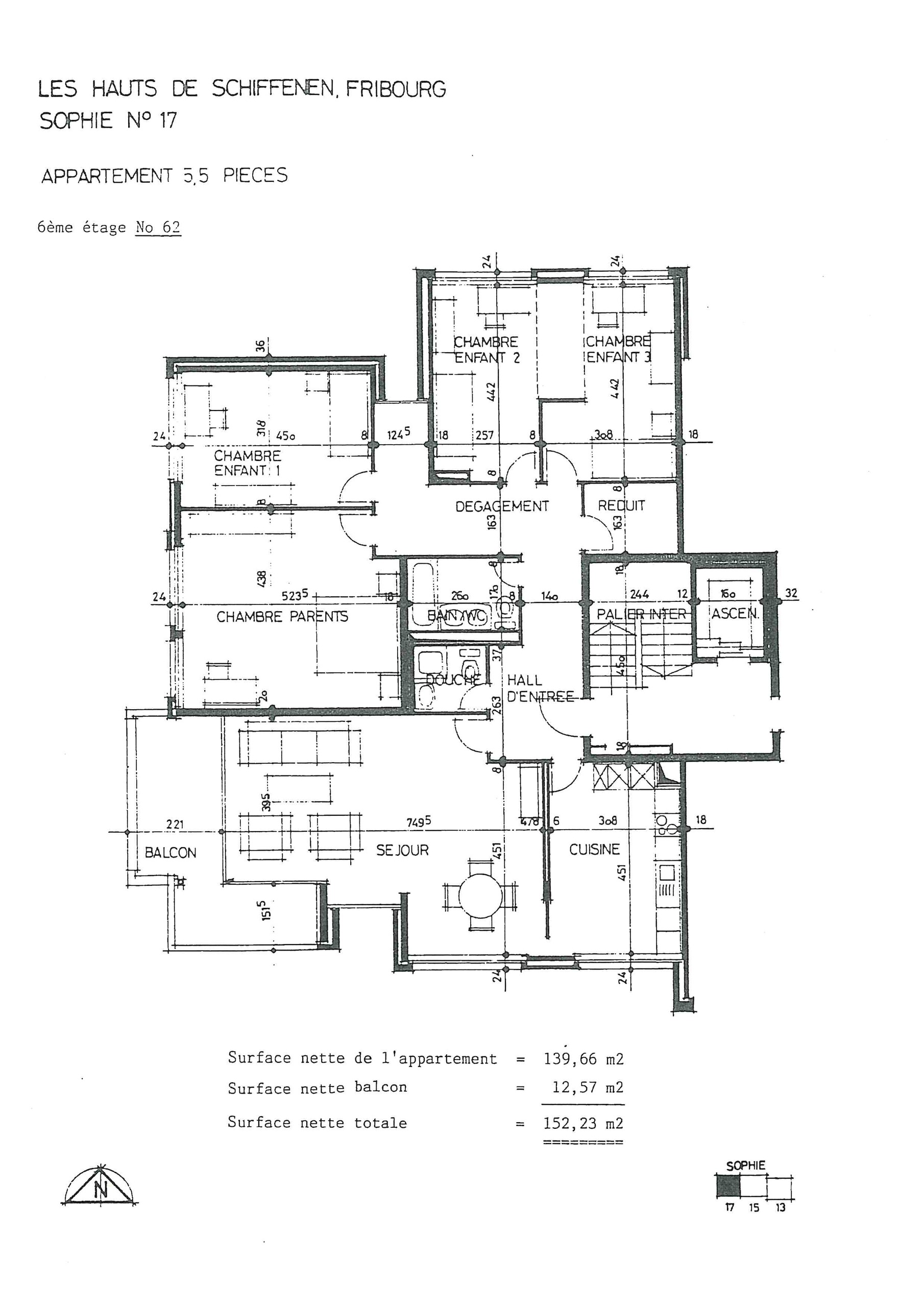 Plan de l'appartement