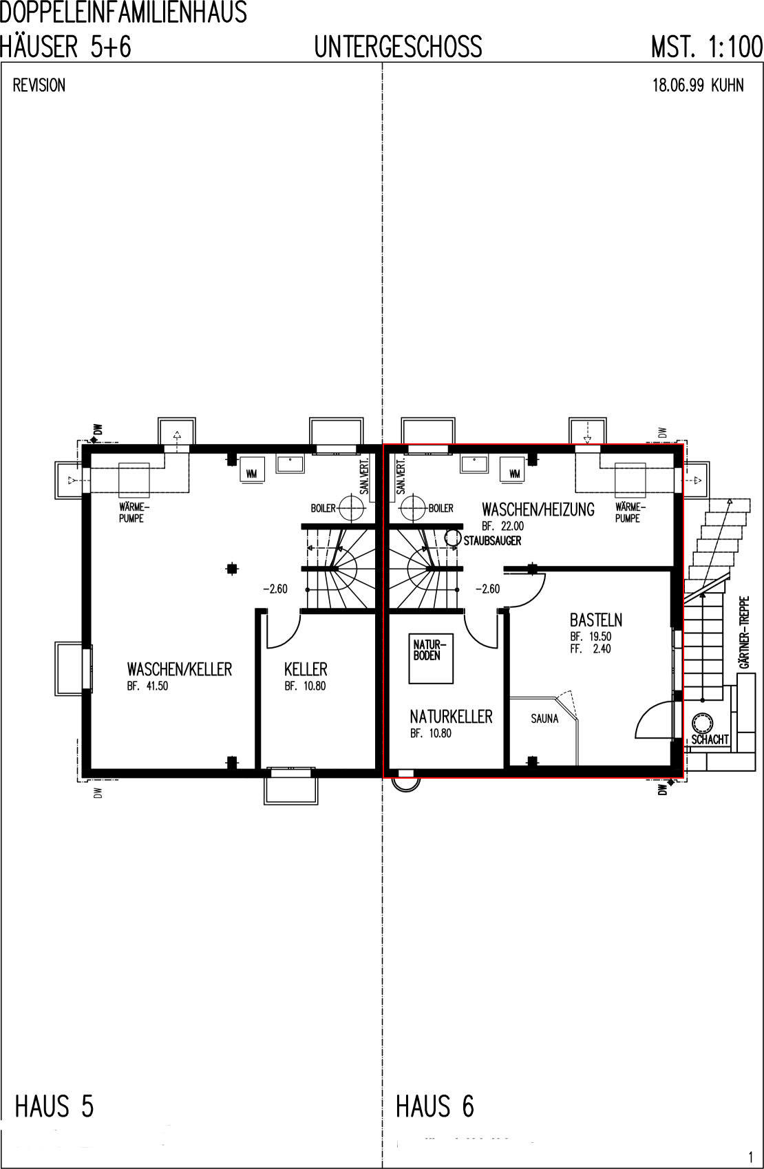 Untergeschoss Untergeschoss