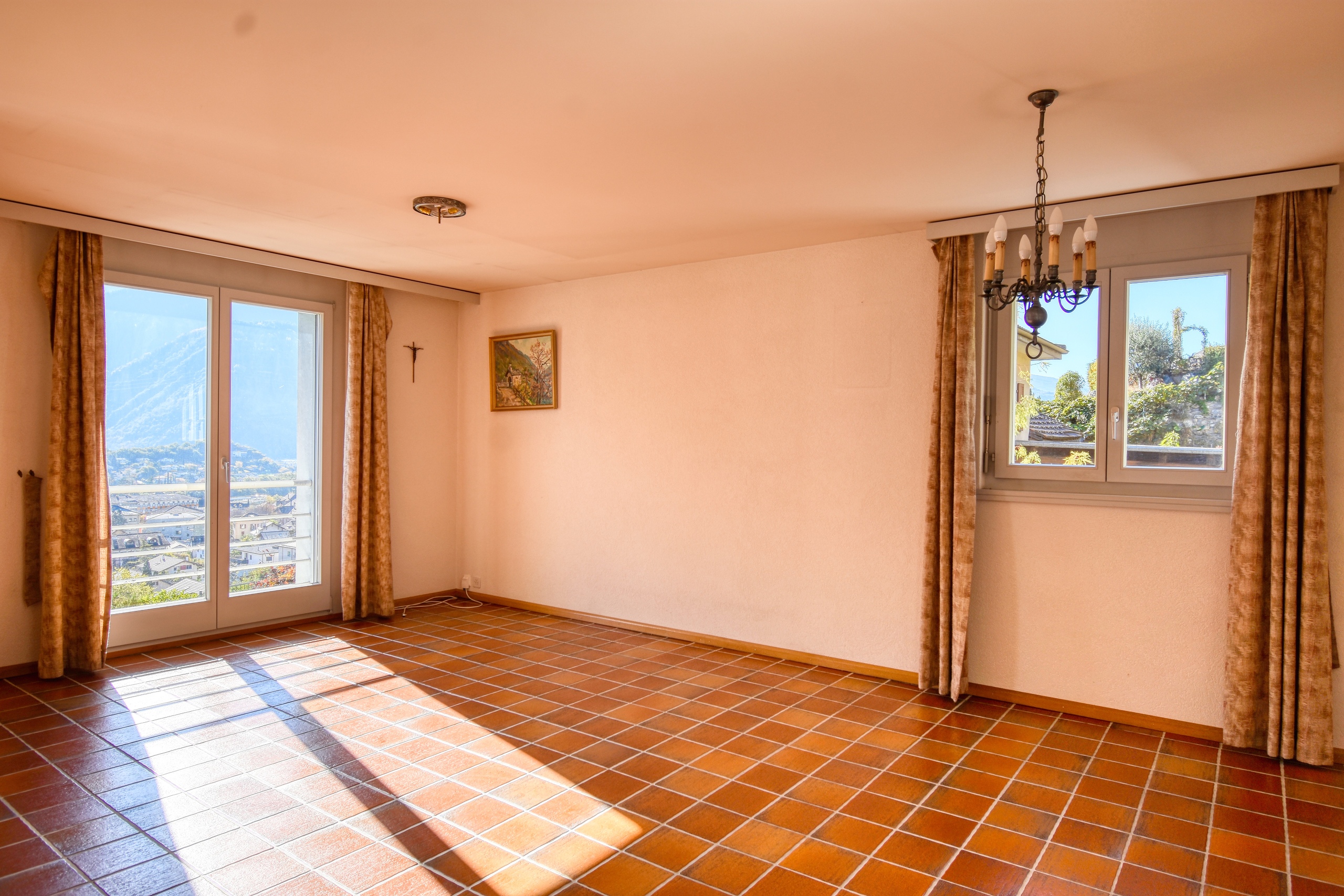 Wohnung Veyras - Wohnzimmer Wohnung Veyras - Wohnzimmer