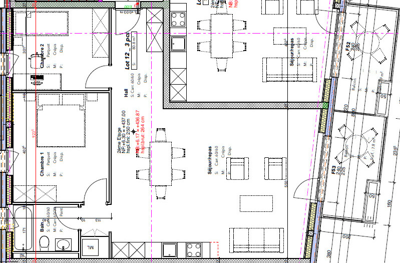 Lot 12 - 3,5 pièces 