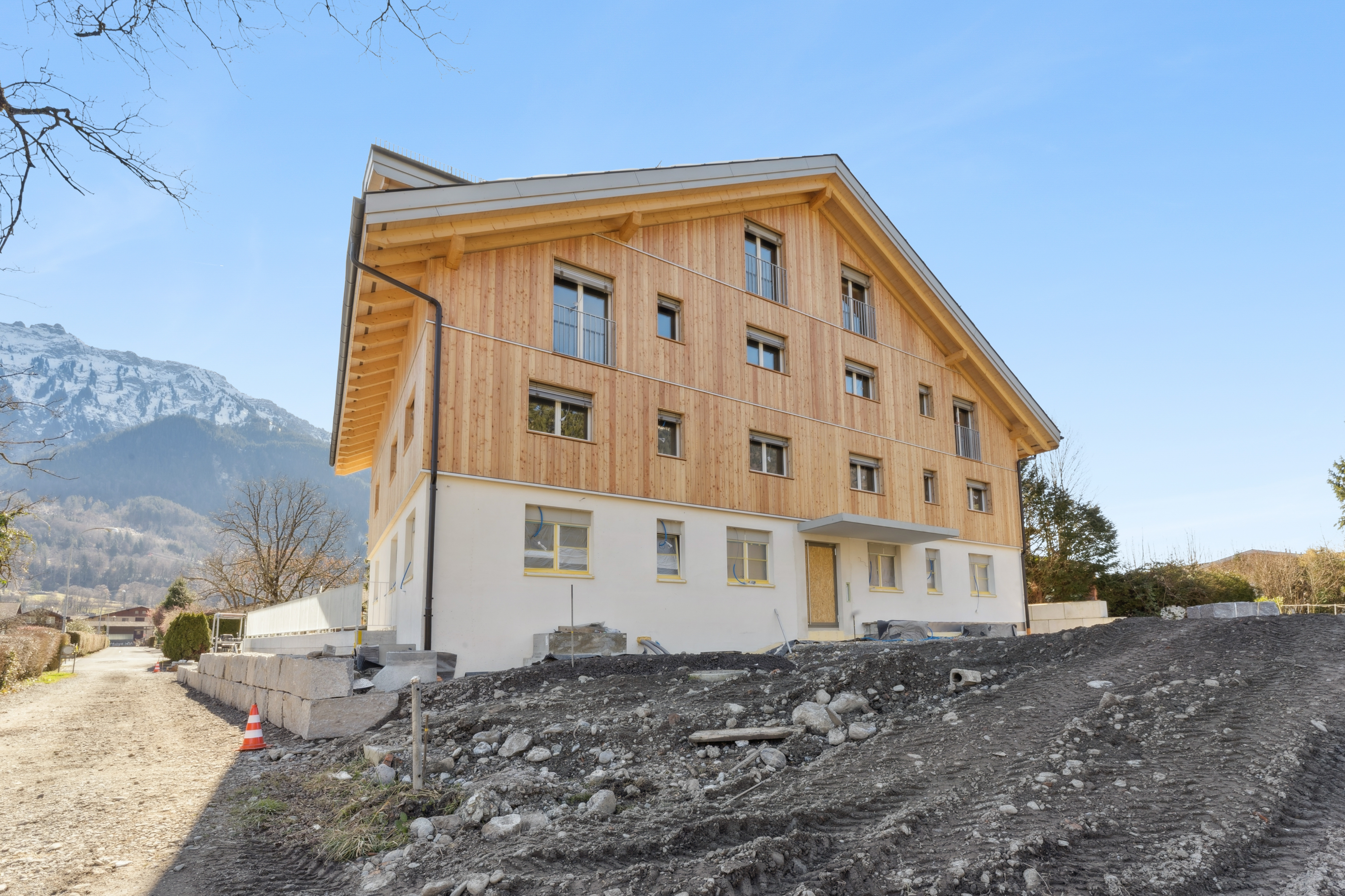 Le bâtiment de style chalet