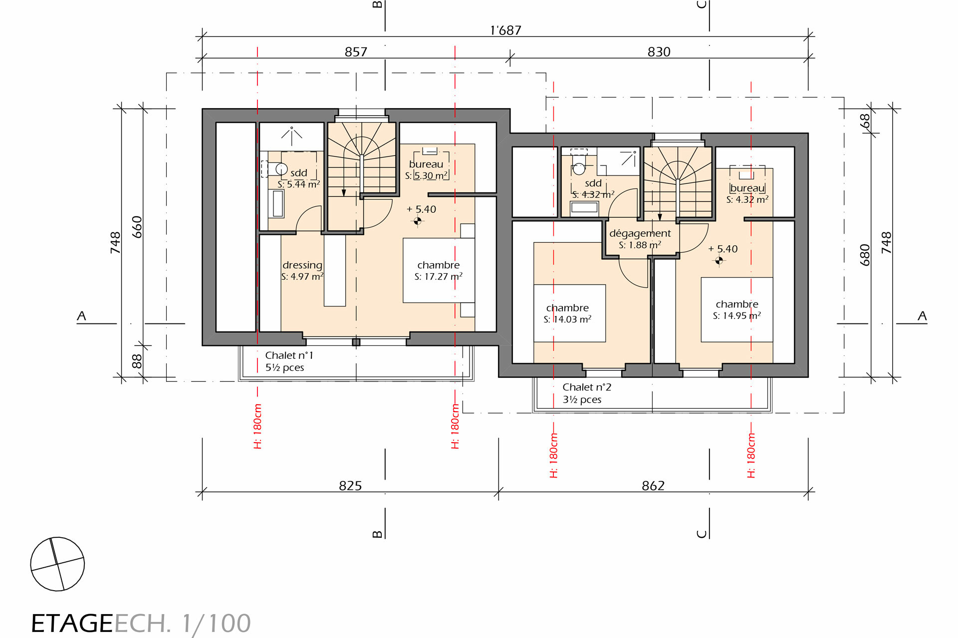 Plan de l'étage Plan de l'étage