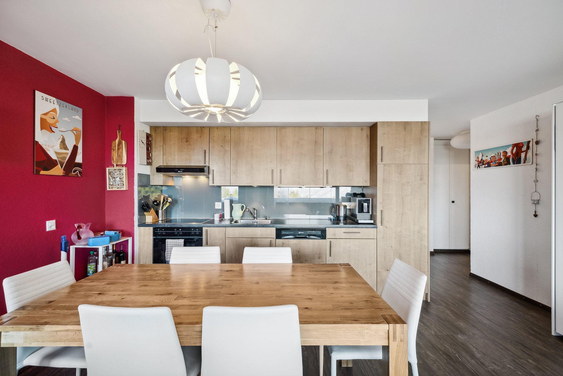 Offene Küche zum Esszimmer