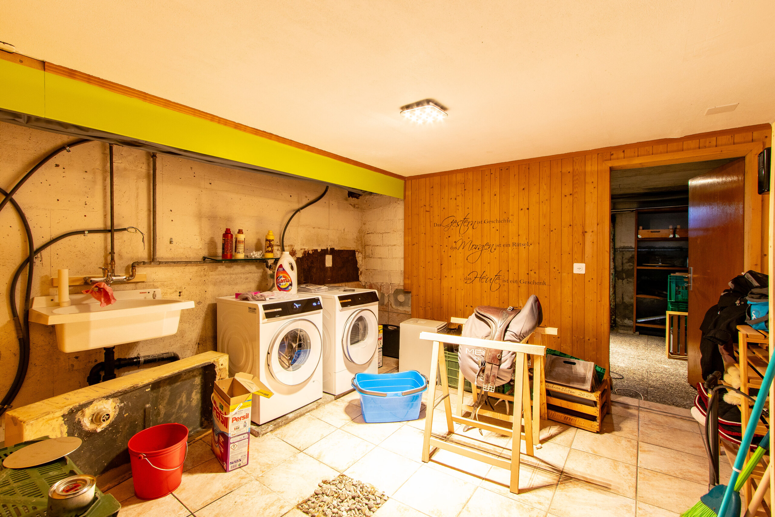 Sous-sol: buanderie
