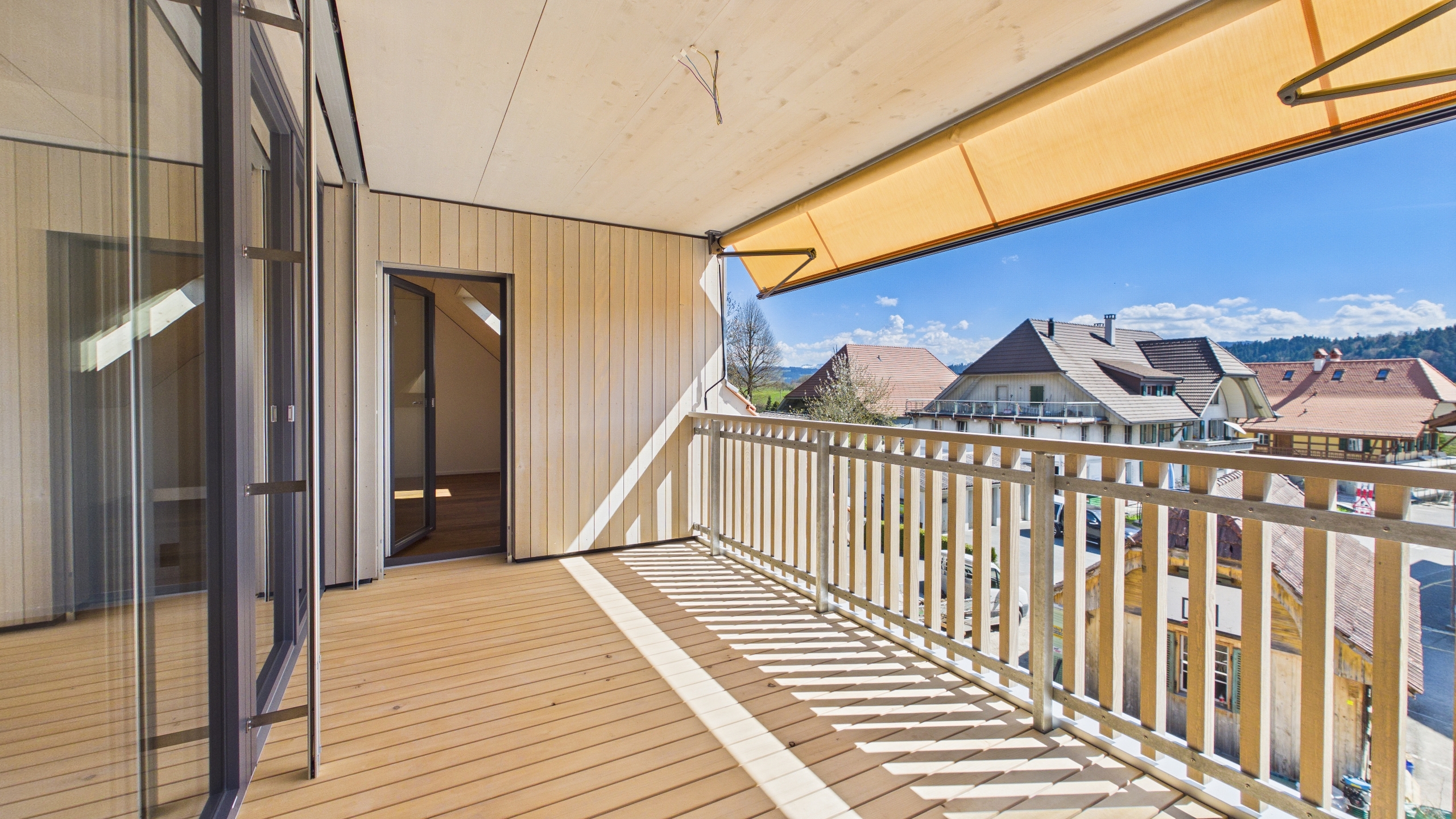 Gedeckter Balkon mit Reduit 