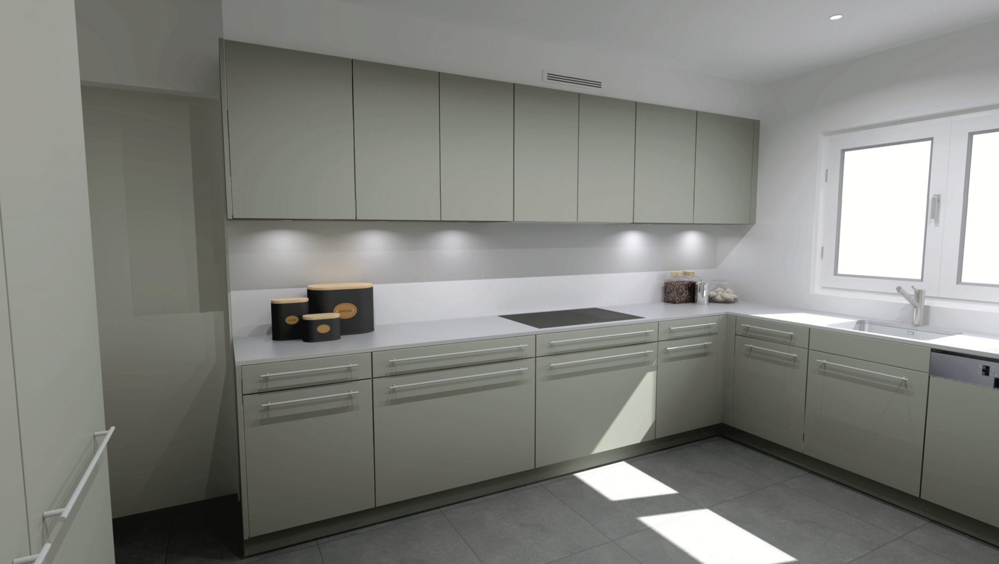 Nouvelle cuisine - Perspective 3D