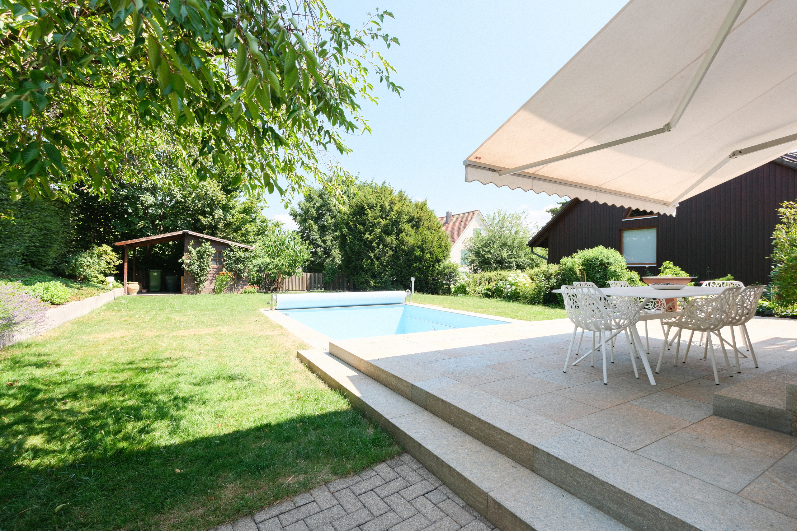 Terrasse und Garten
