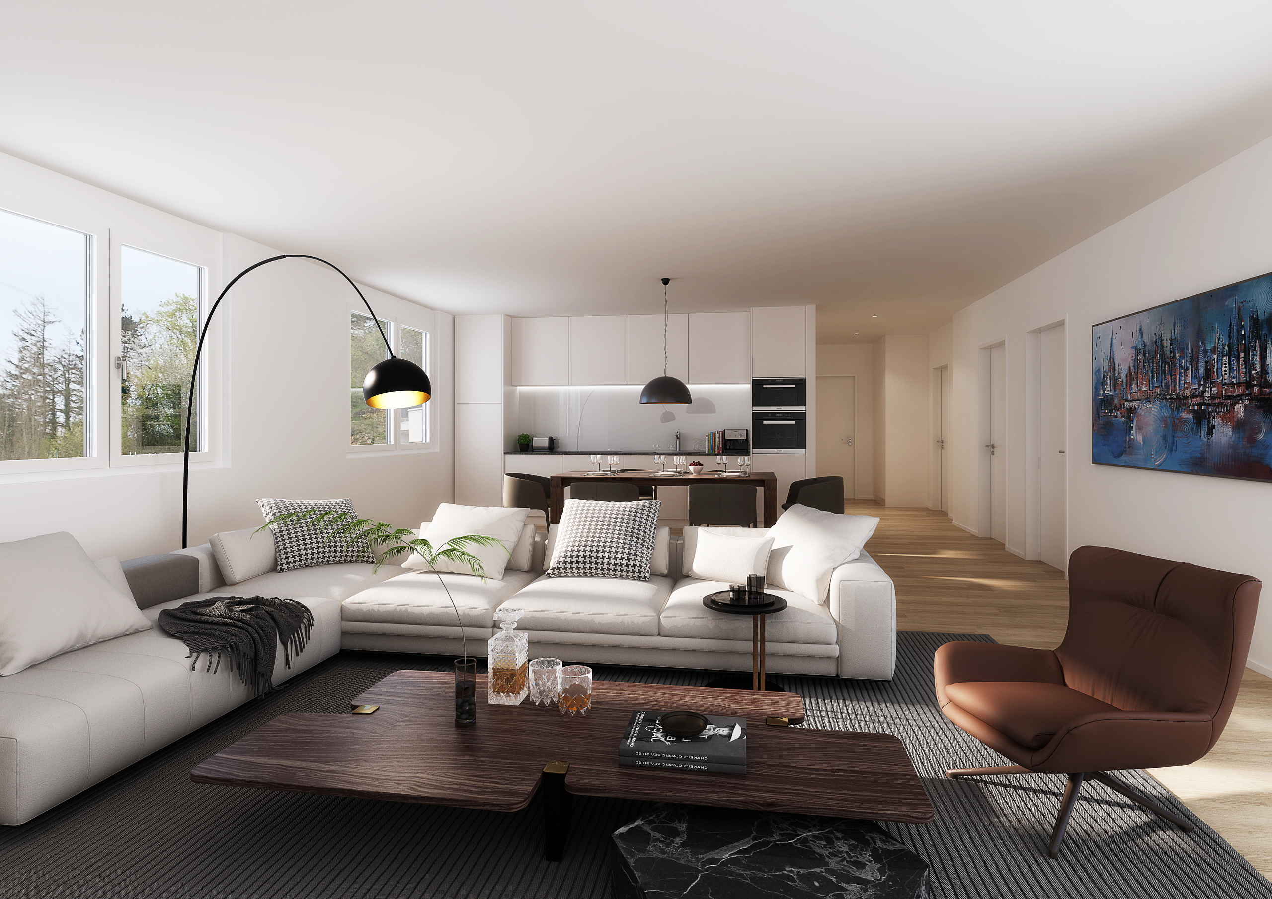Visualisierung Wohnzimmer