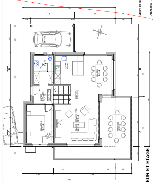 plan rez-supérieur et étage plan rez-supérieur et étage