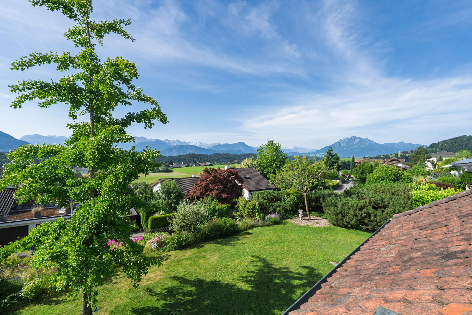 Mit Blick auf den Pilatus