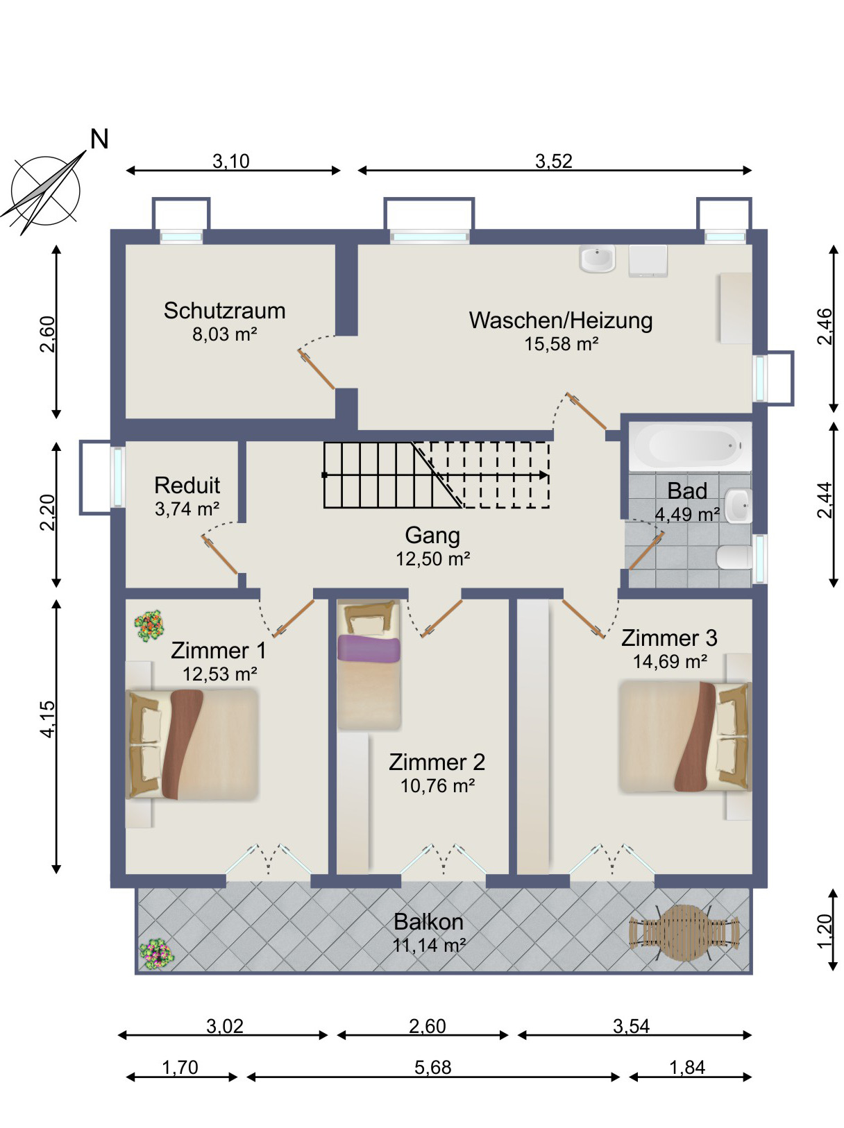 Grundriss Untergeschoss