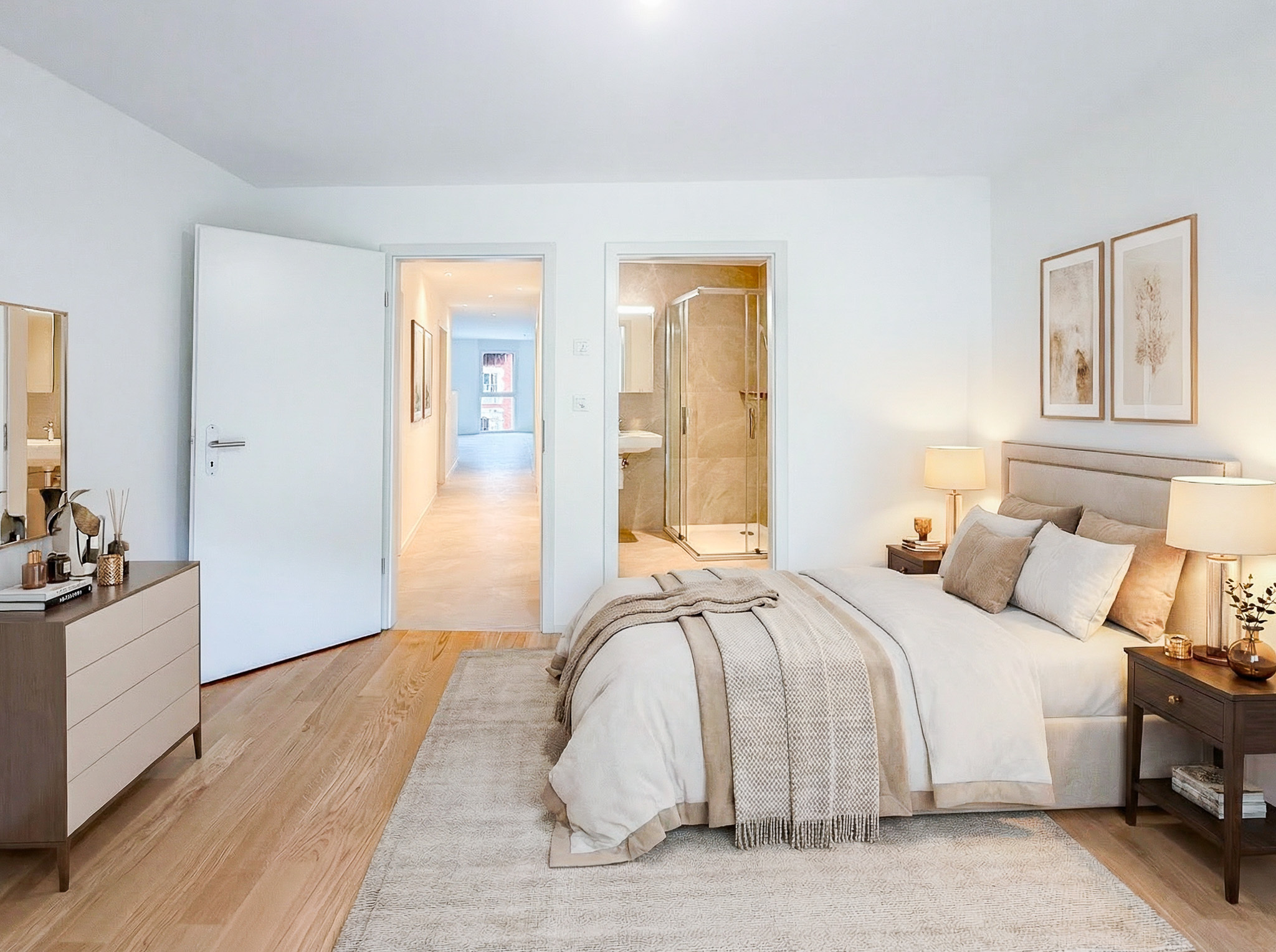 1 suite parentale avec salle de douche (image de synthèse)