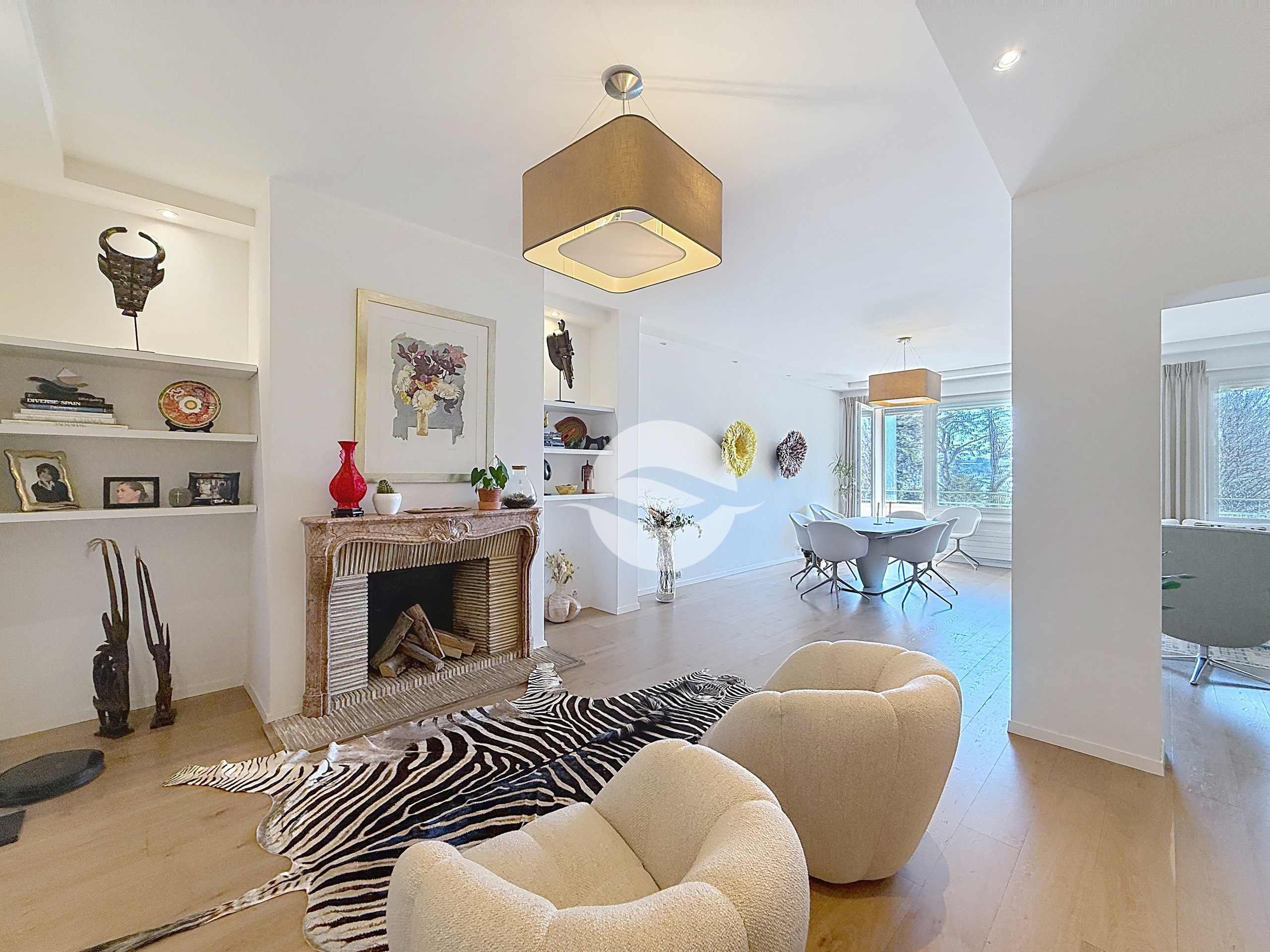 Séjour avec cheminée