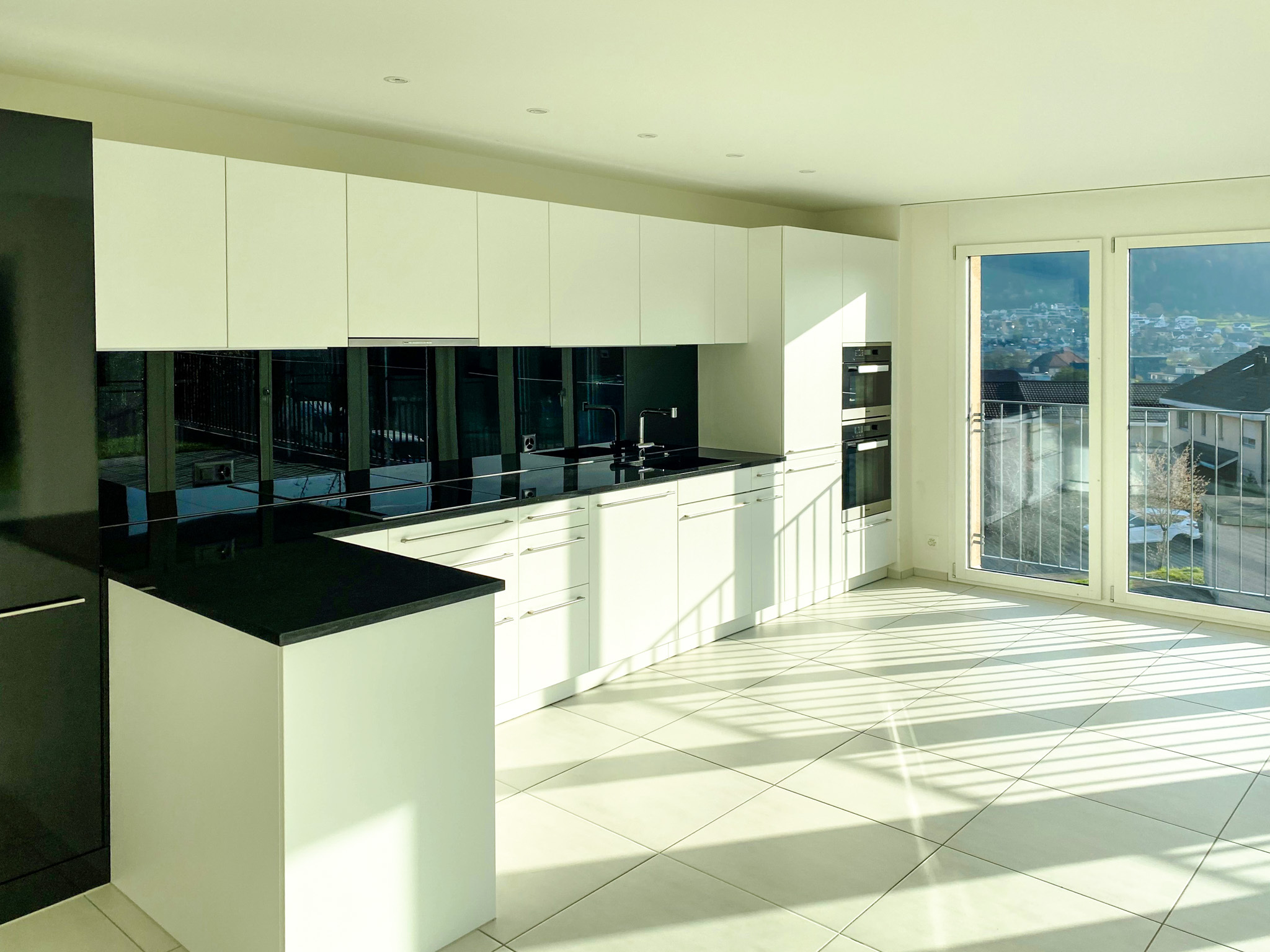 Küche Obergeschoss mit Aussicht