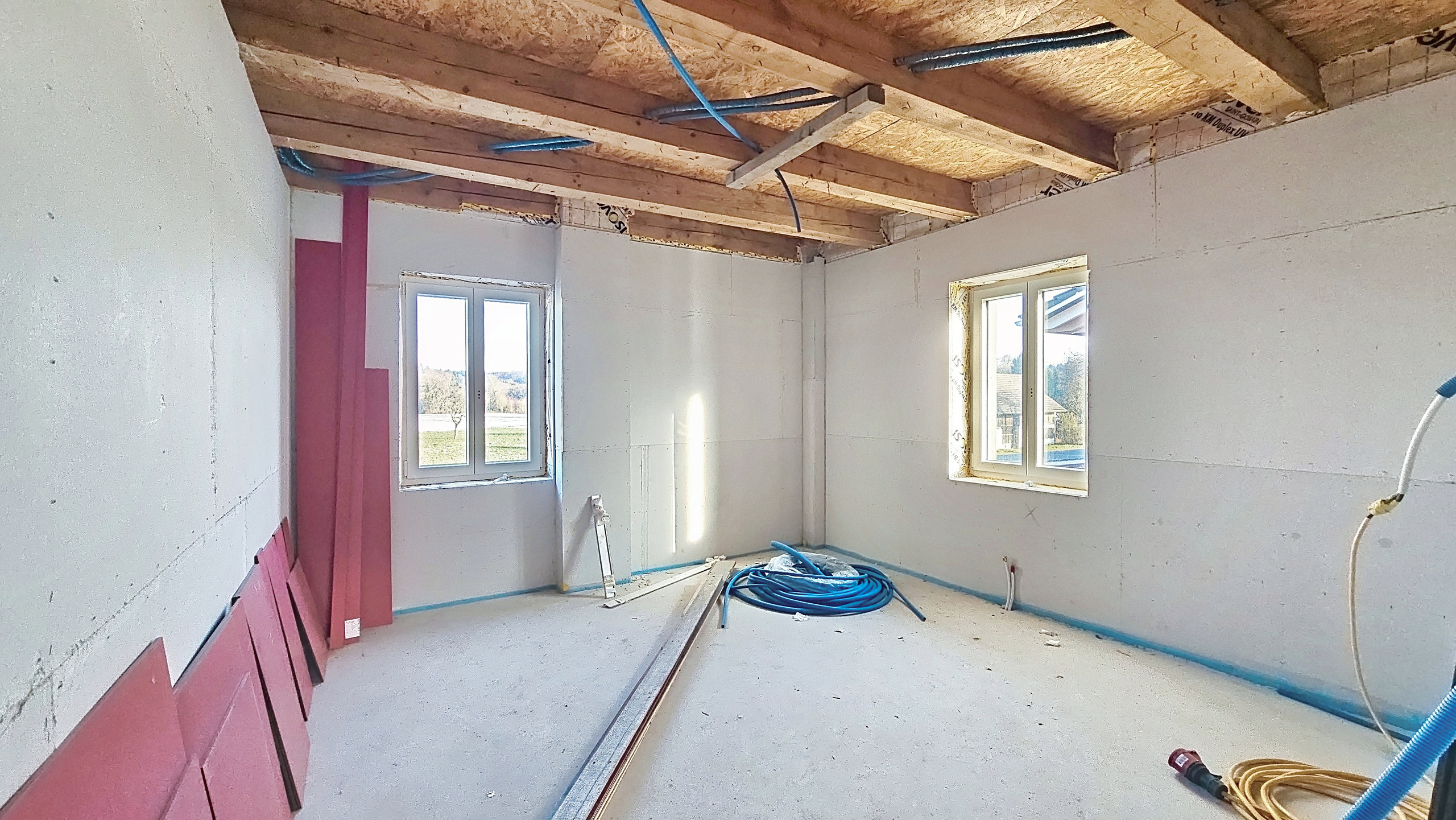 1er étage - chambre 2 en construction