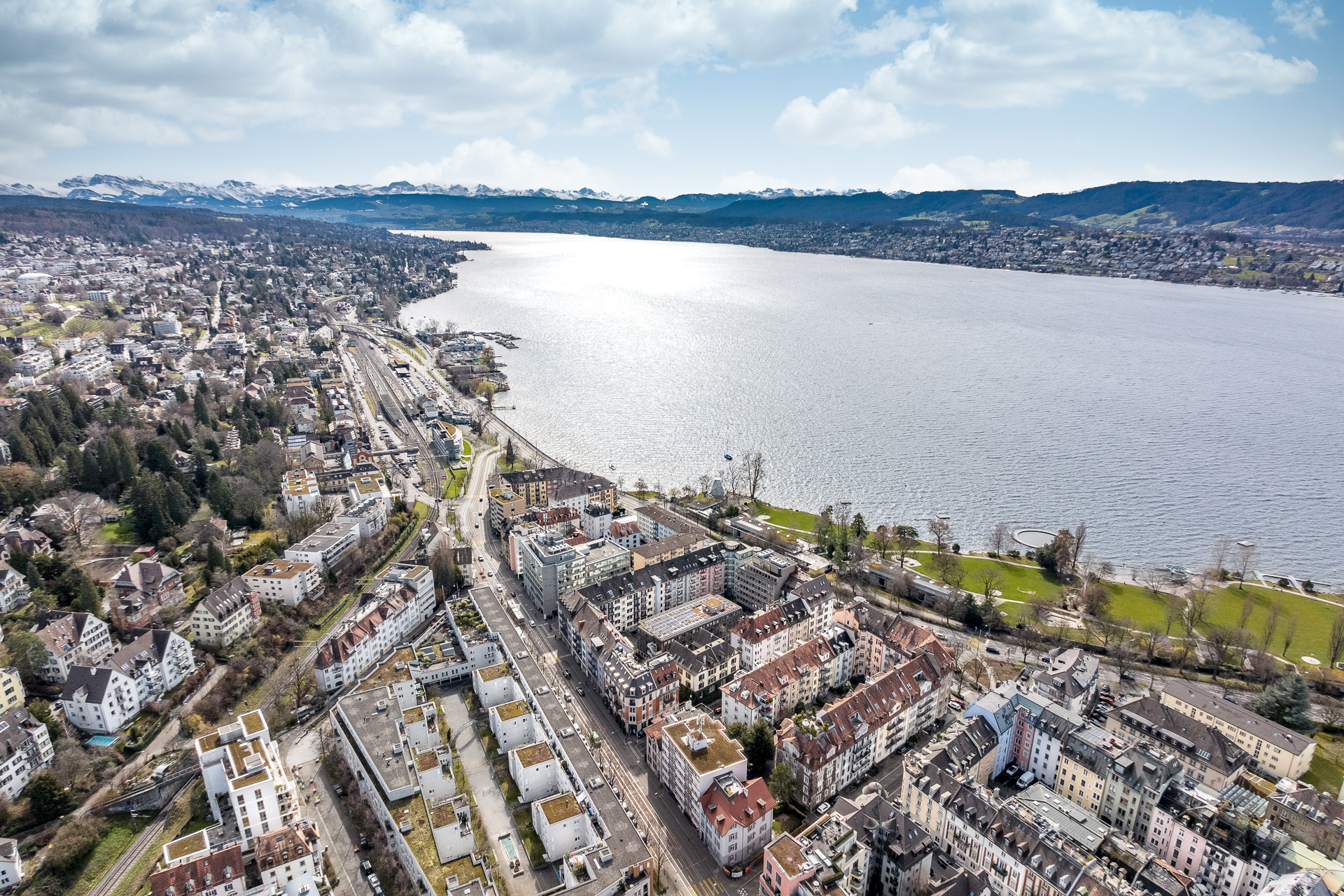 Vogelperspektive Tiefenbrunnen Vogelperspektive Tiefenbrunnen