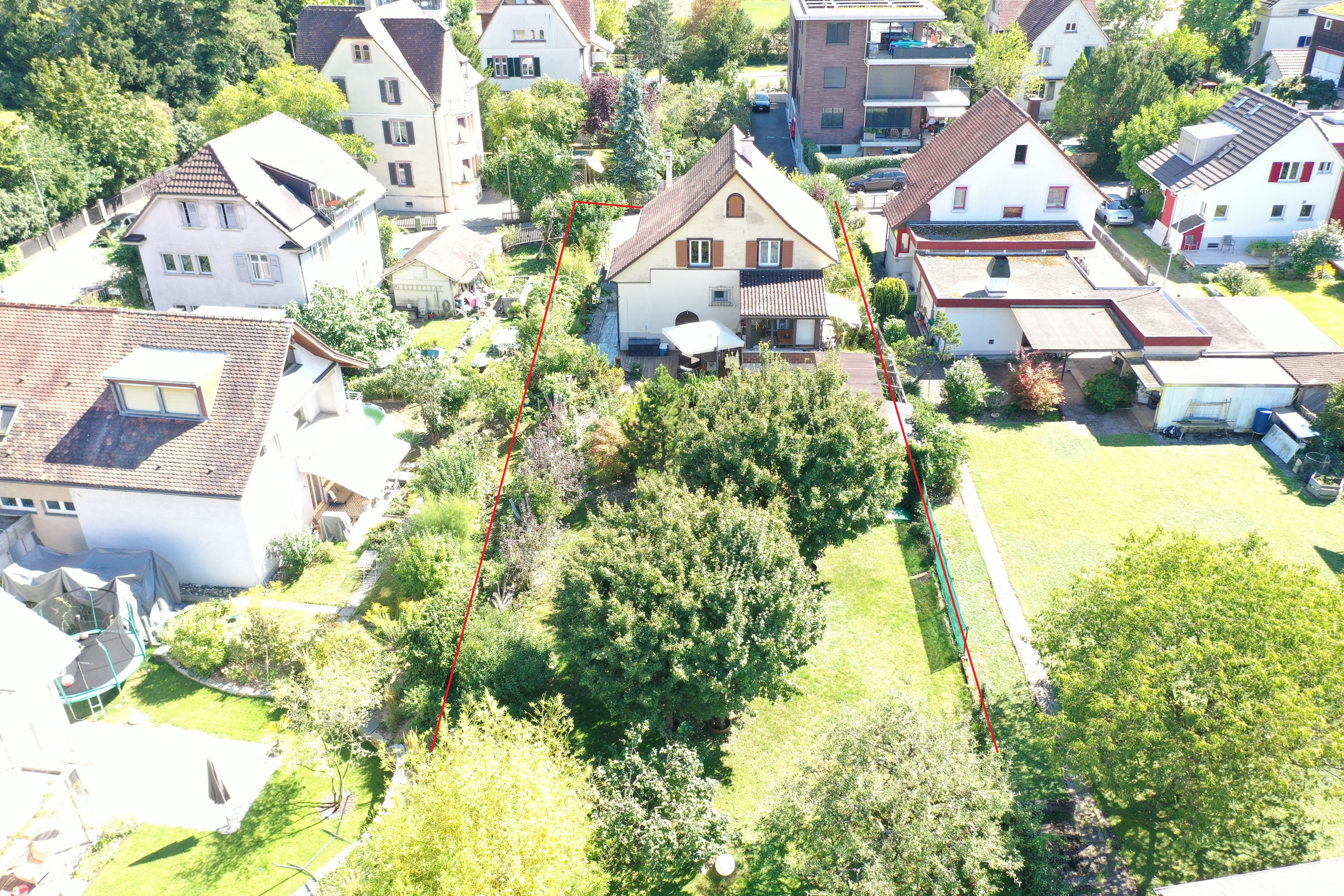 Garten mit Haus