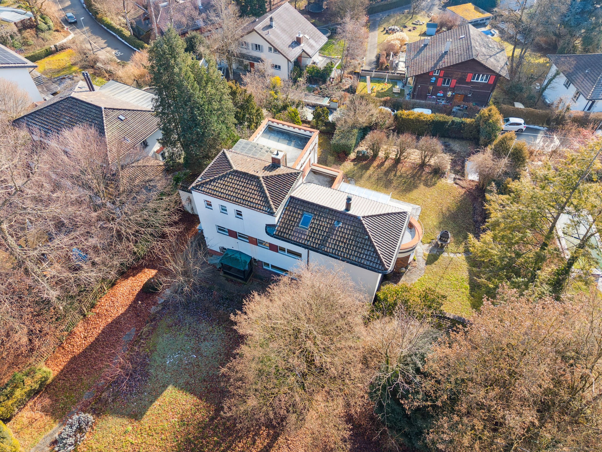 North side of the house