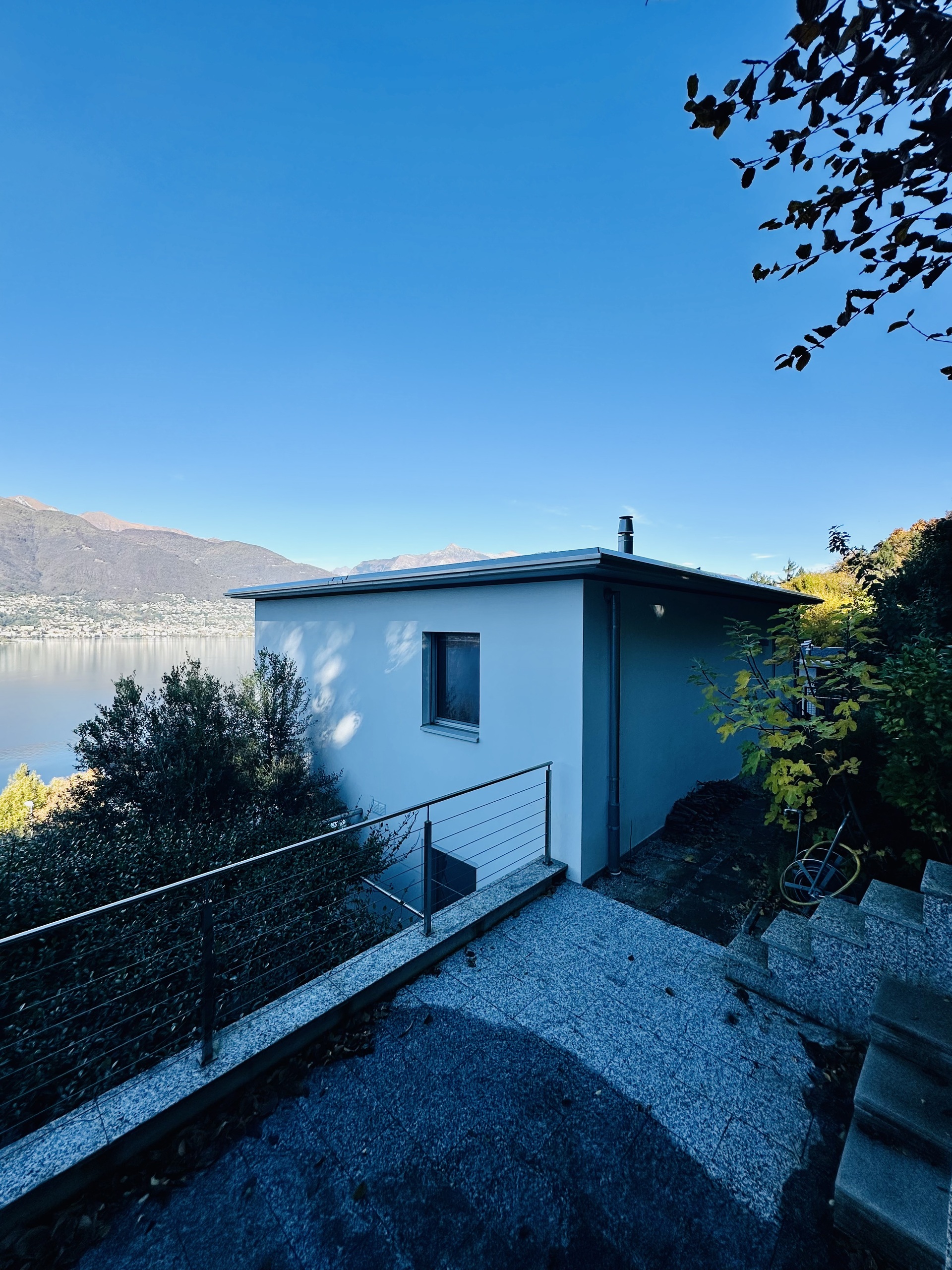 Die Rückseite des Hauses