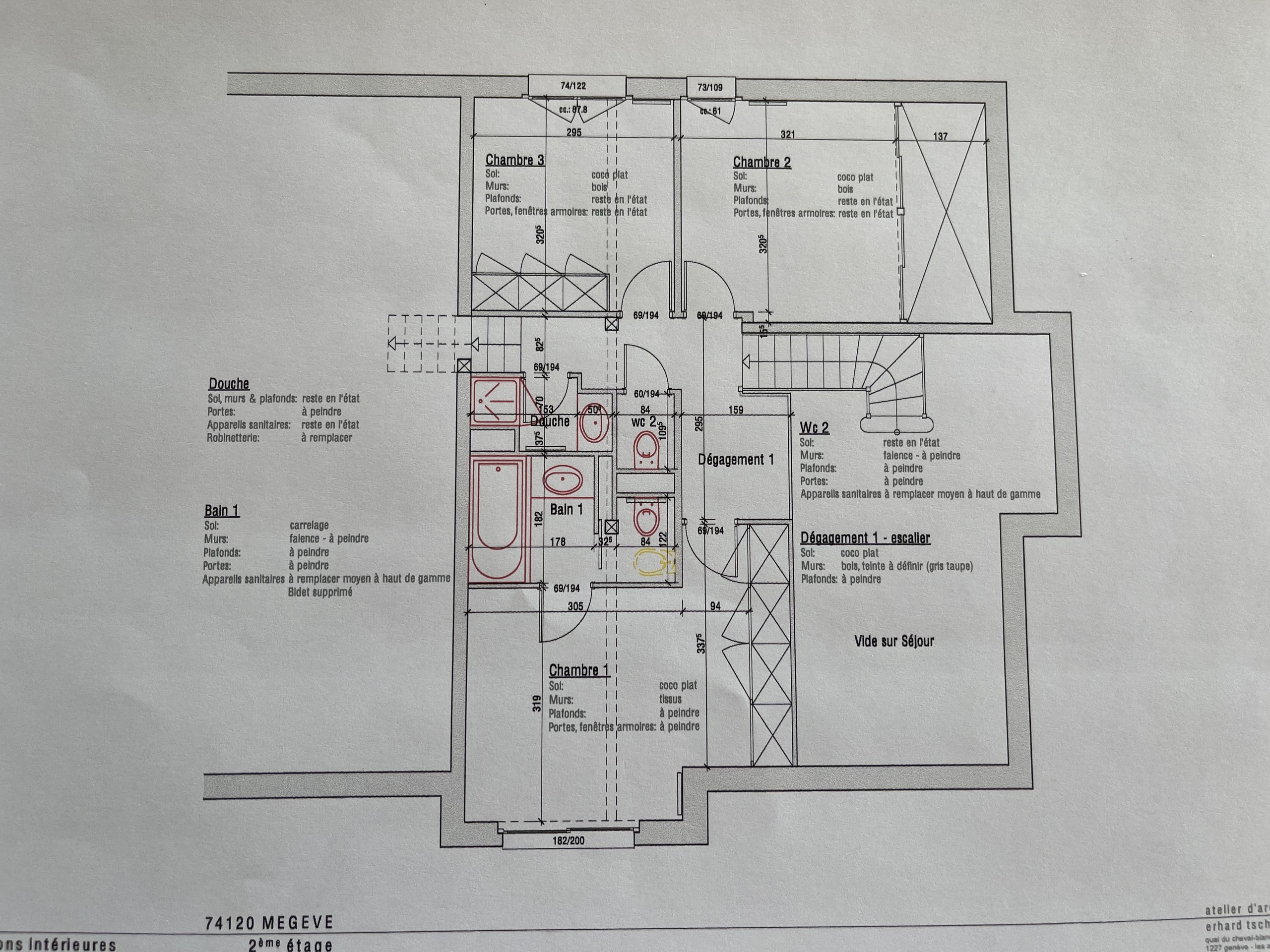 plan du 2ème étage