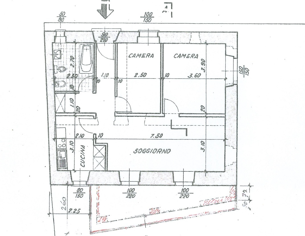 Grundriss Wohnung OG Eck-Einfamilienhaus Grundriss Wohnung OG Eck-Einfamilienhaus
