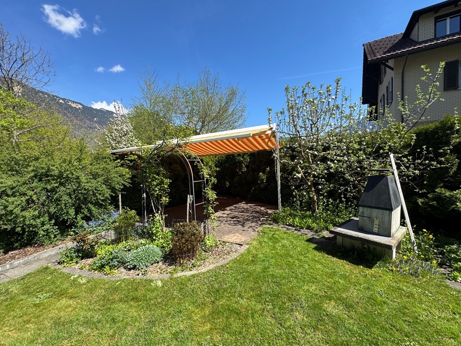 Terrasse mit Gartencheminée