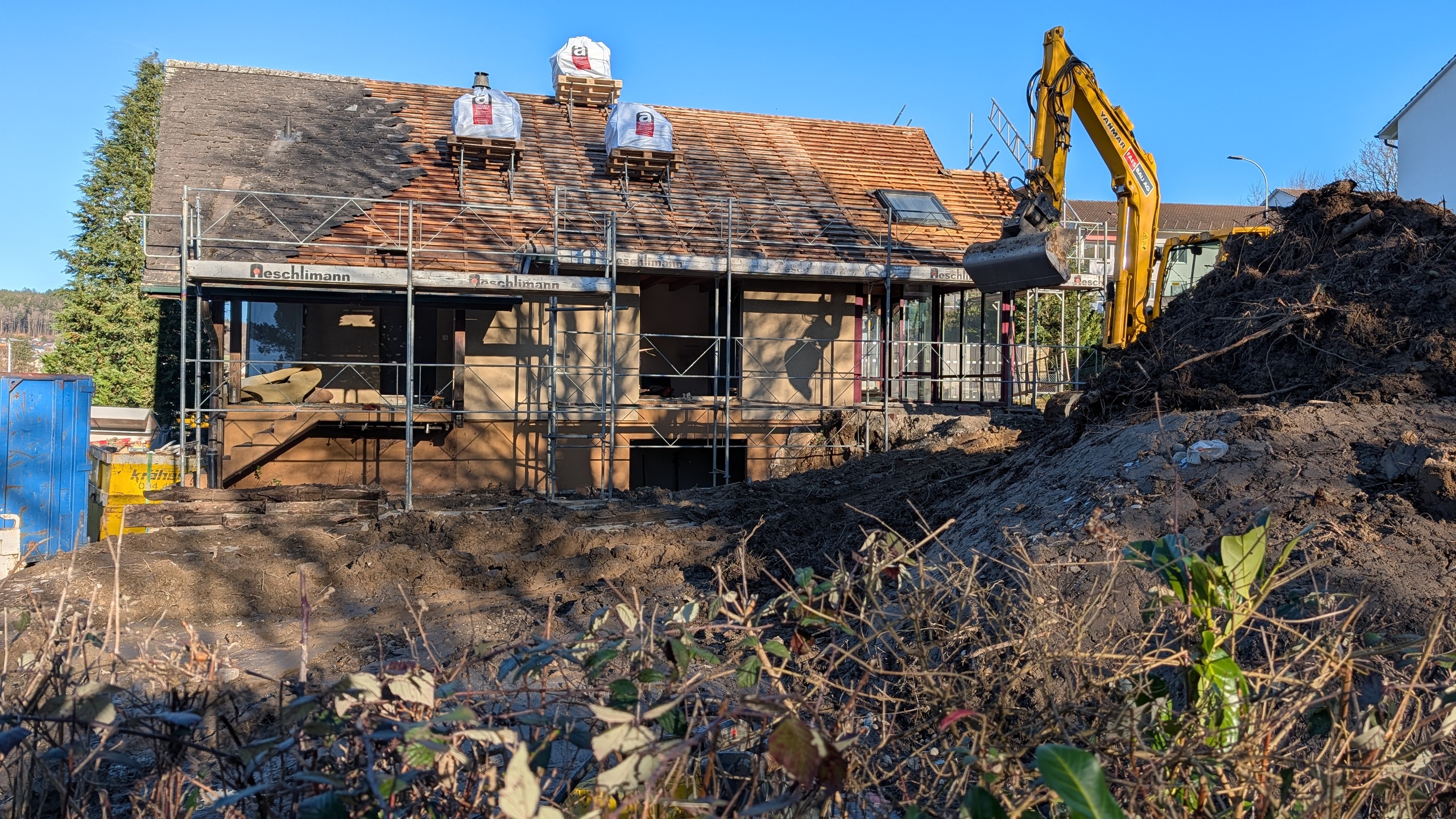 Das EFH wird abgerissen