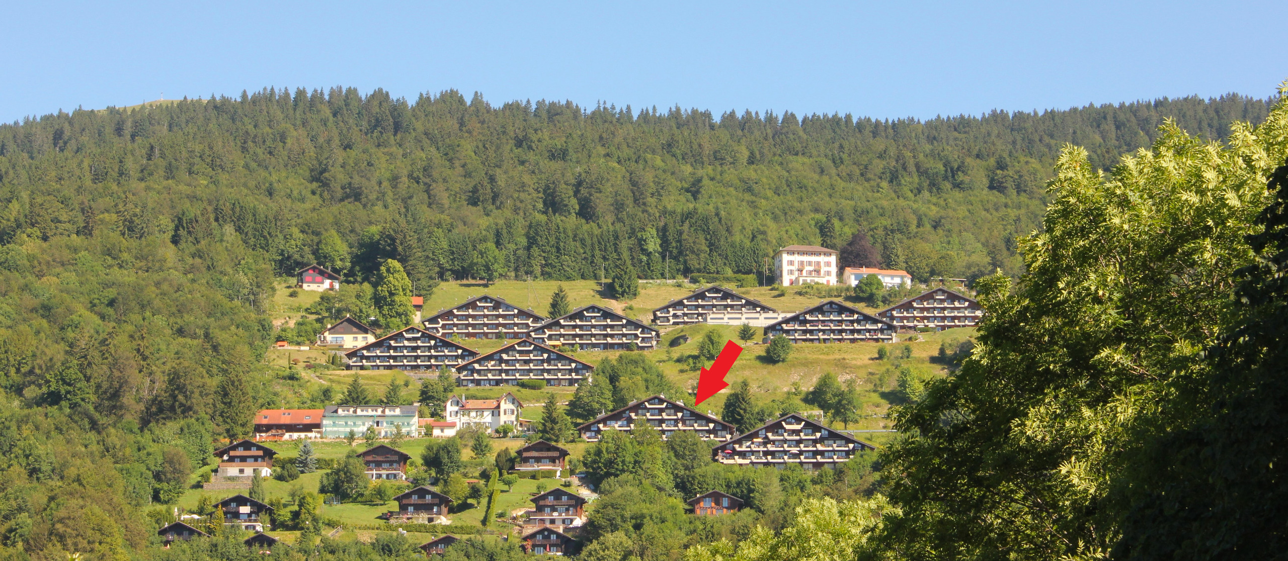Vue aérienne sur le bâtiment Phénix