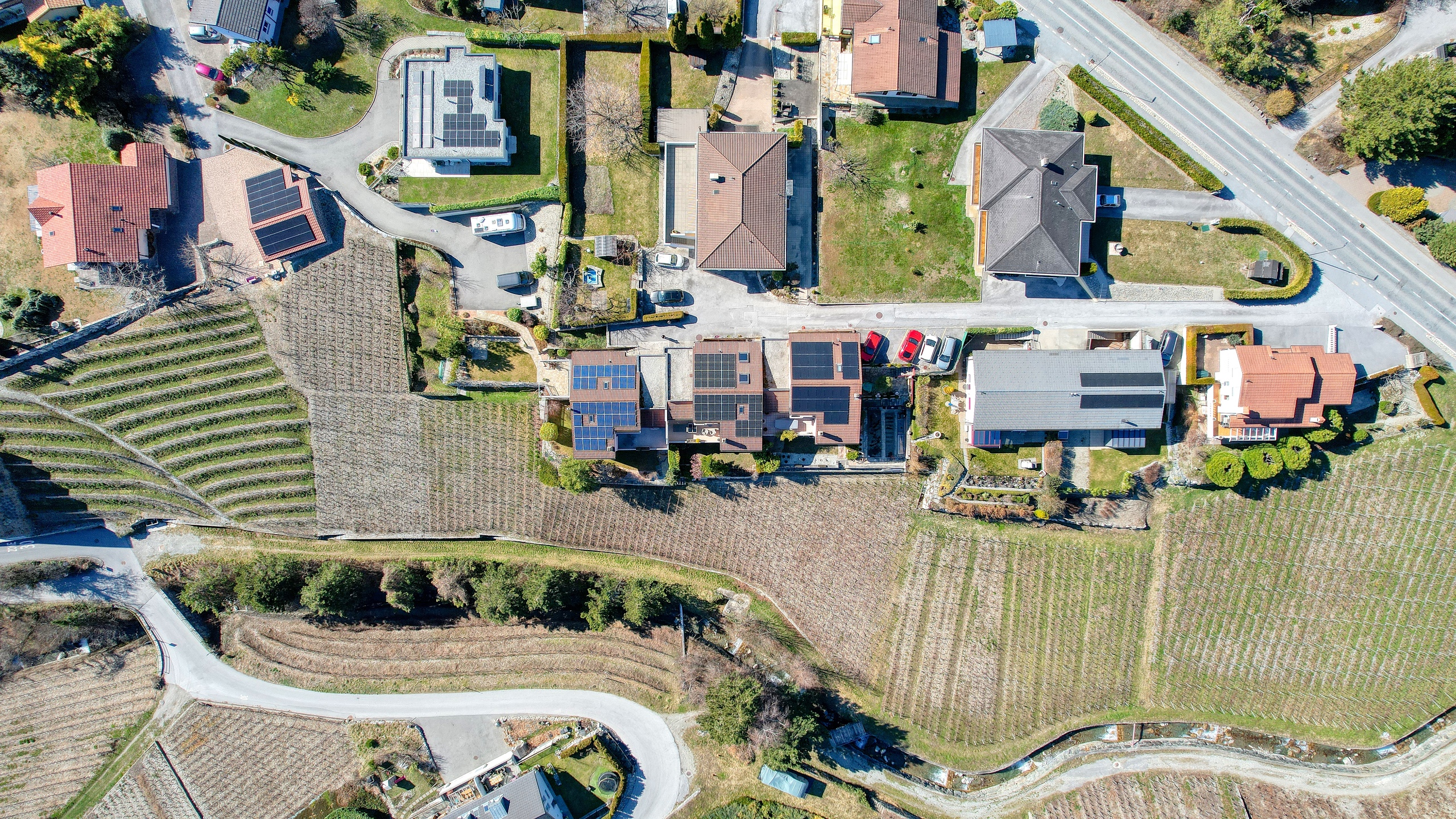 Villa Veyras - Drohnenblick