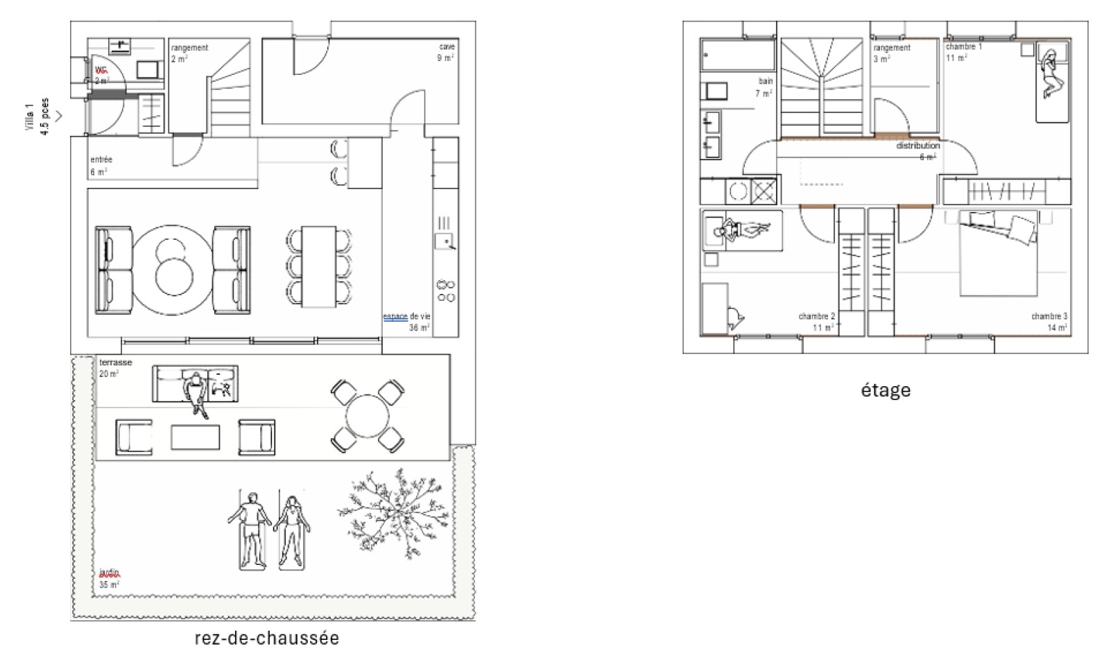 Plan Villa 1 Plan Villa 1