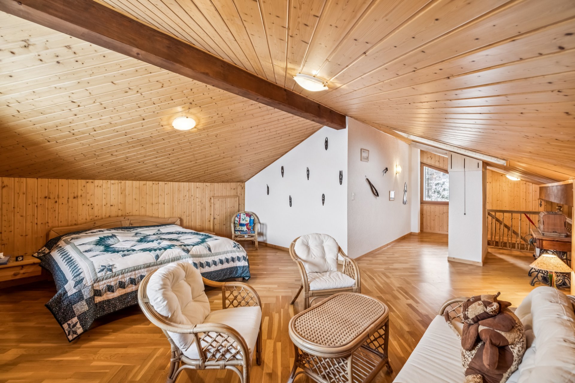 Chambre à coucher parentale (mezzanine)