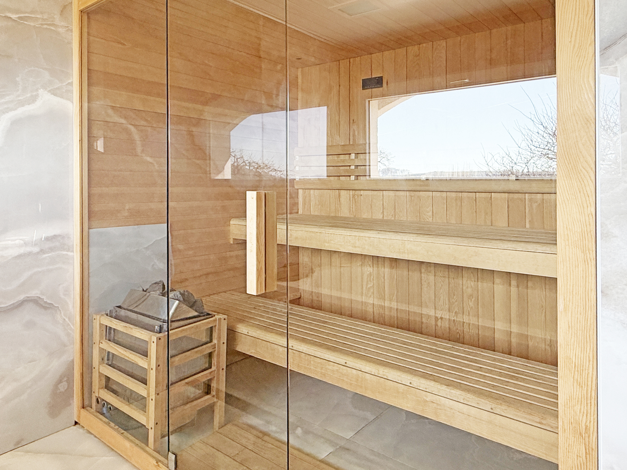 Sauna en suite de la salle de sport