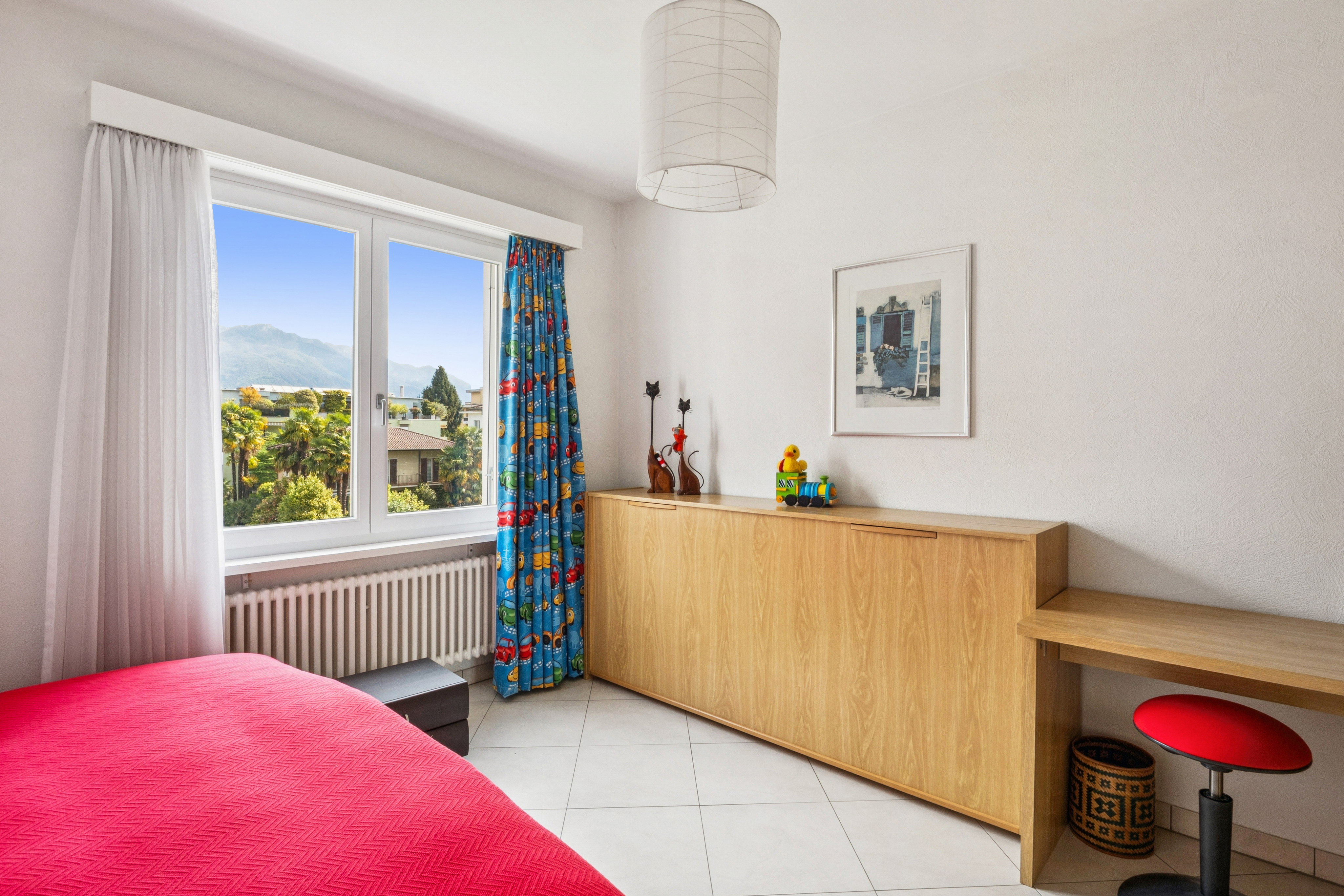 Nella seconda camera da letto c'è spazio anche per un secondo letto