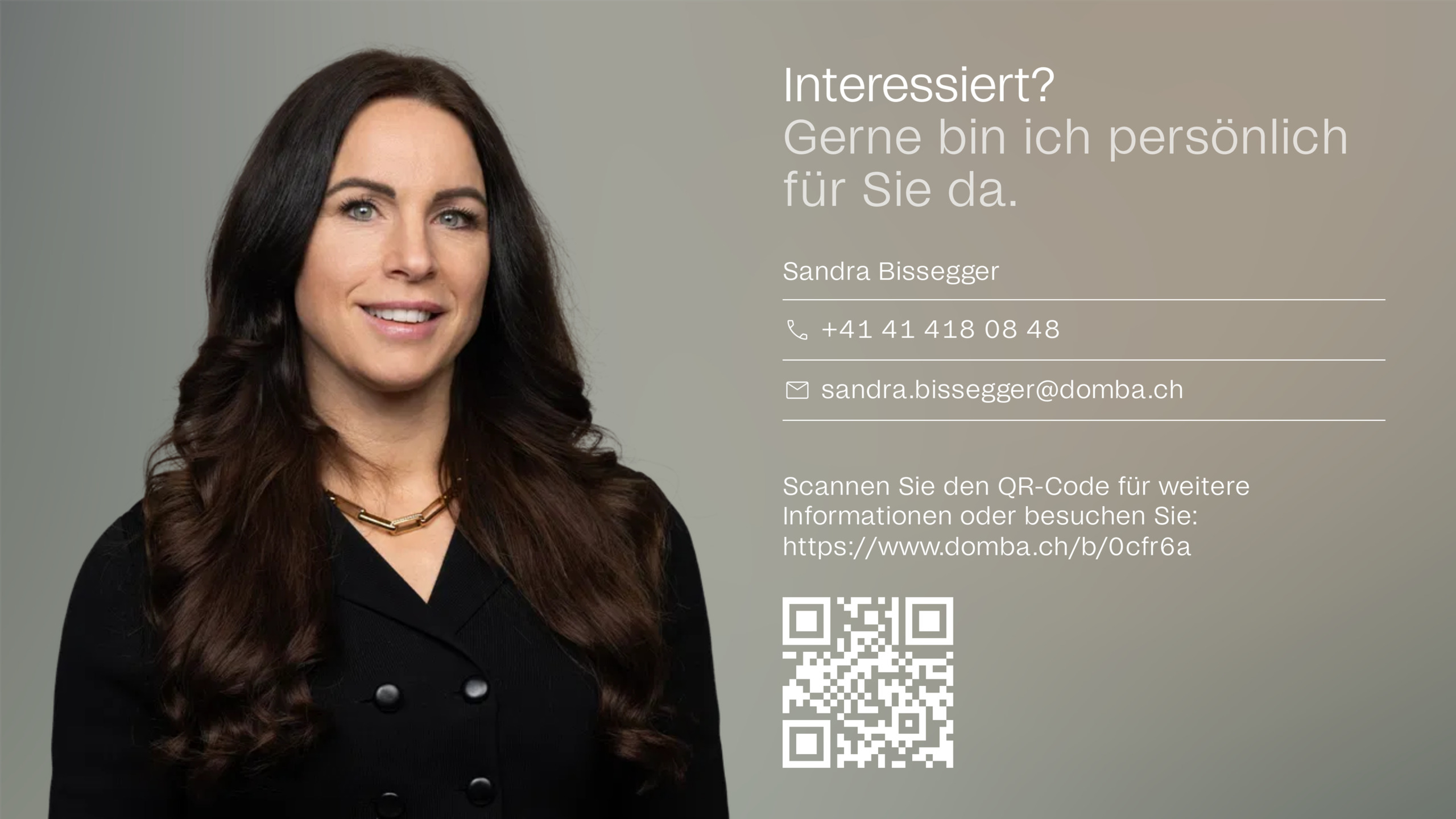 Gerne bin ich persönlich für Sie da.